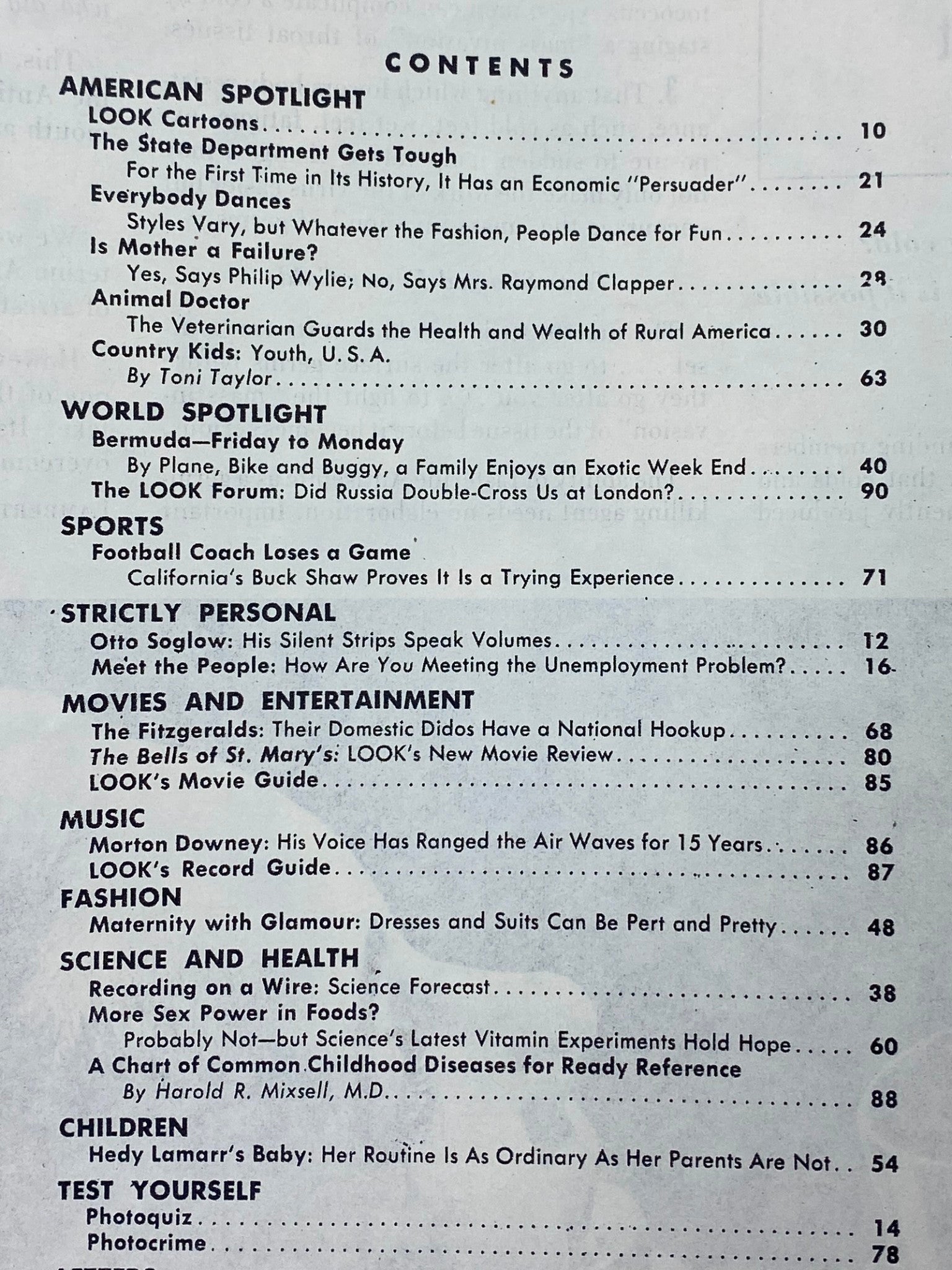 VTG Look Magazine December 11, 1945 Is Mother A Failure, Yes or No