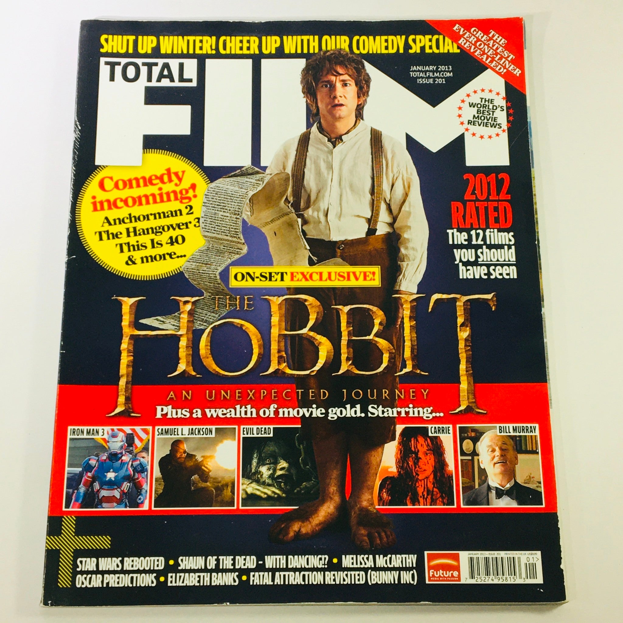 Total Film Magazine January 2013 #201 Martin Freeman, The Hobbit UK Import