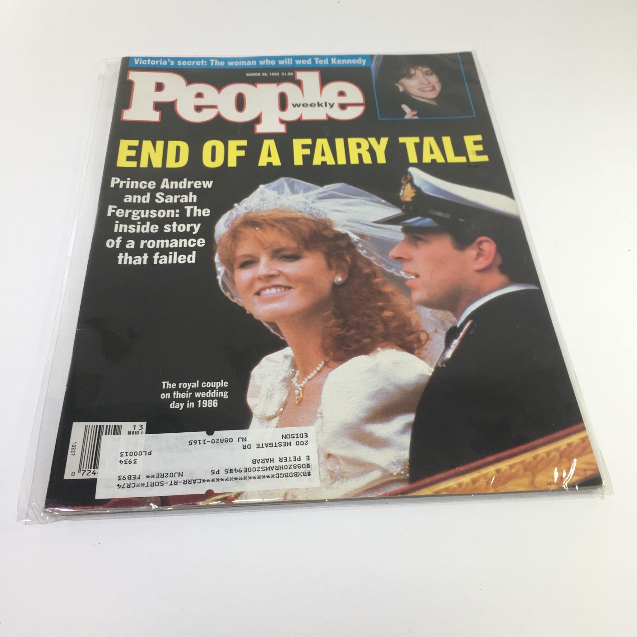 People Magazine March 20 1992 Prince Andrew & Sarah Ferguson End of Marriage VG