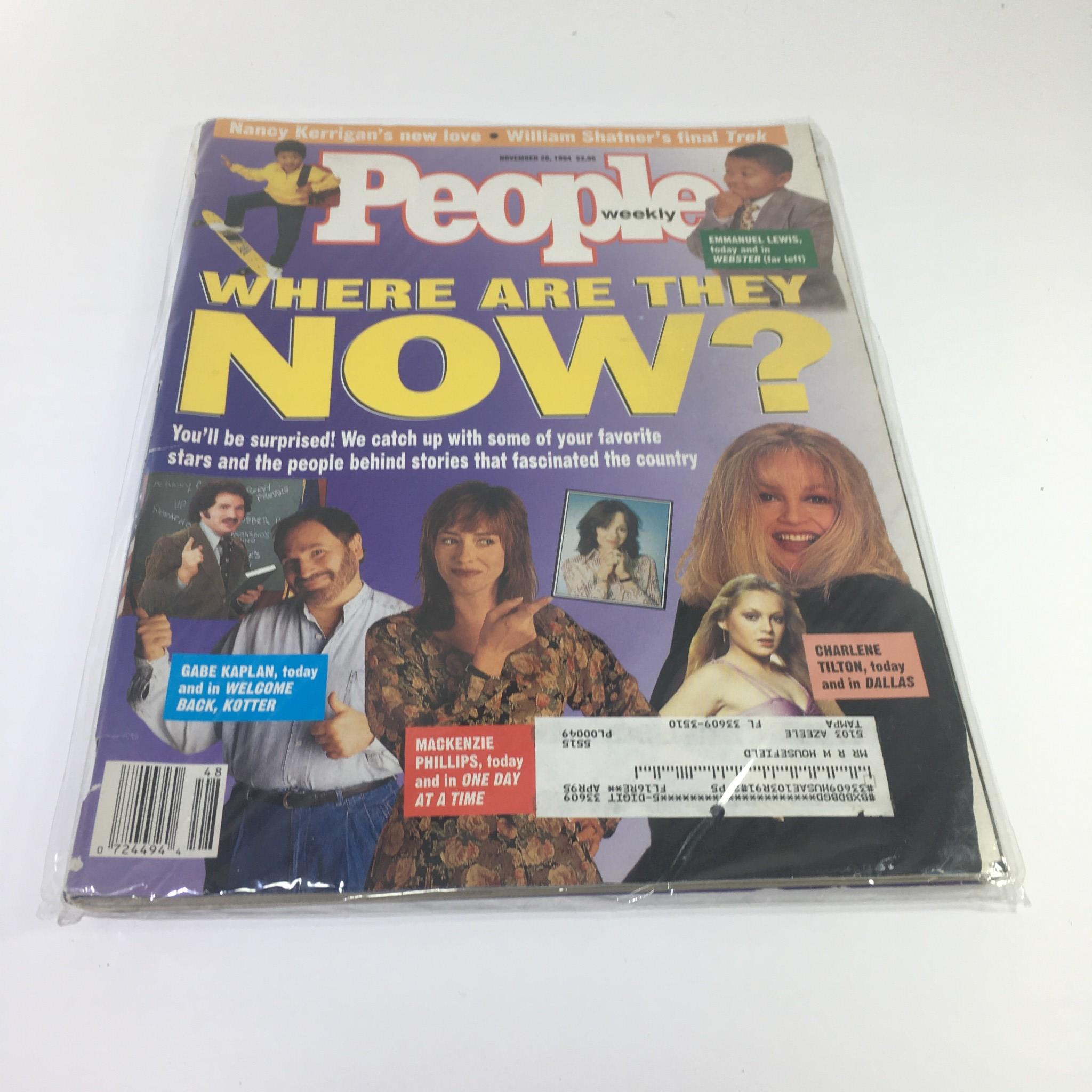 People Magazine November 28 1994 Charlene Tilton Gabe Kaplan, Mackenzie Phillips