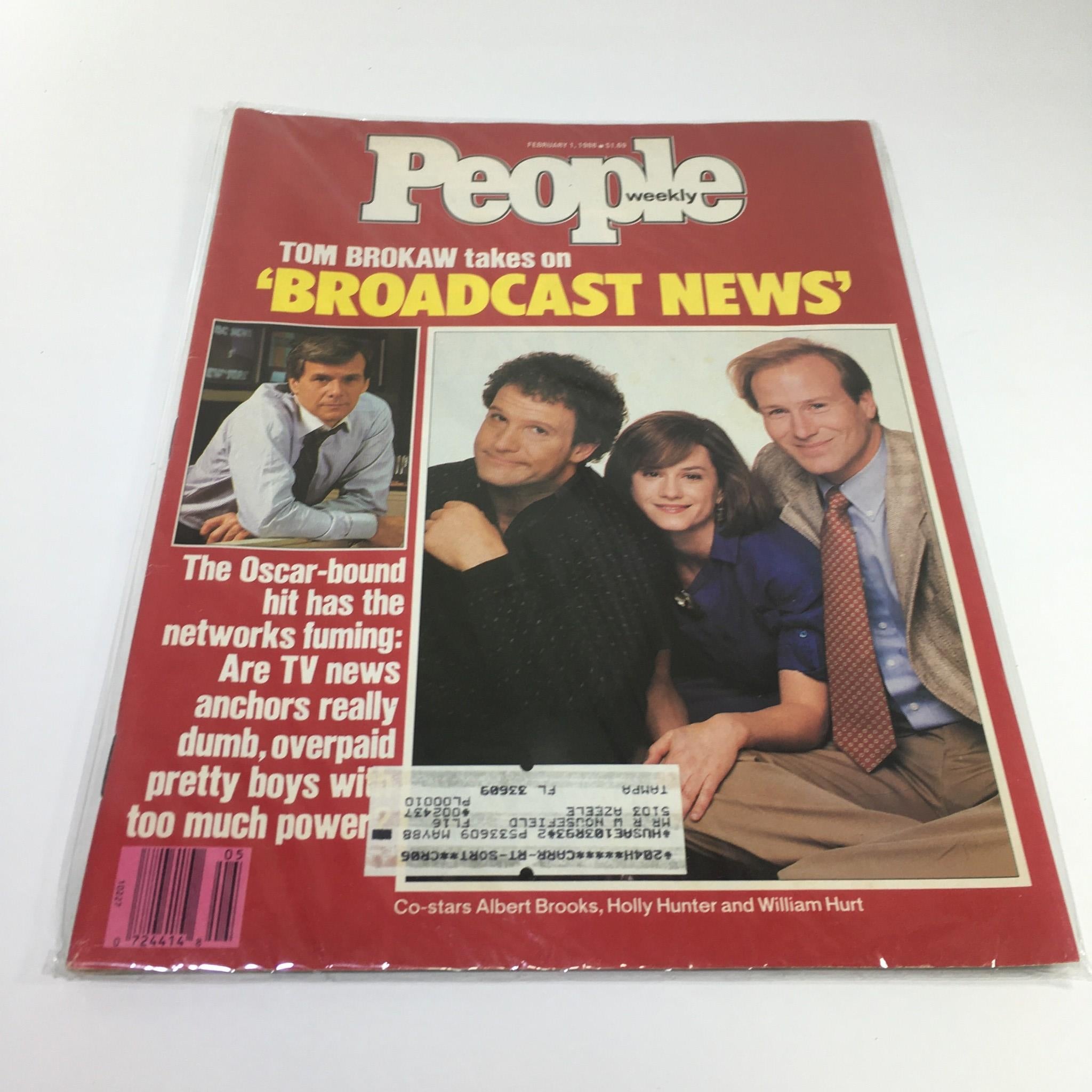 People Magazine: February 1 1988 Tom Brokaw takes on Broadcast News