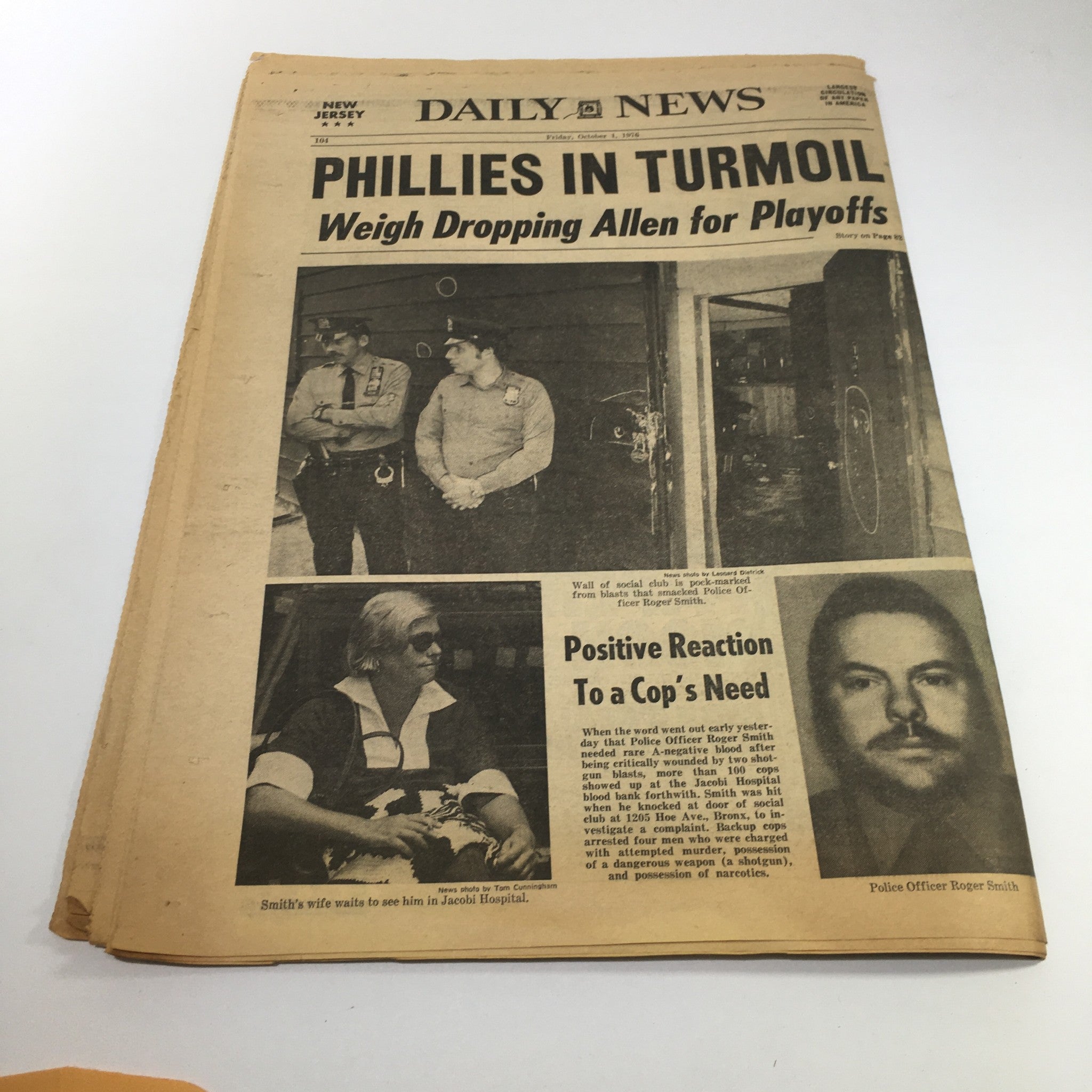 NY Daily News: Oct 1 1976 Stephen Wiley Is Denied High Court Post