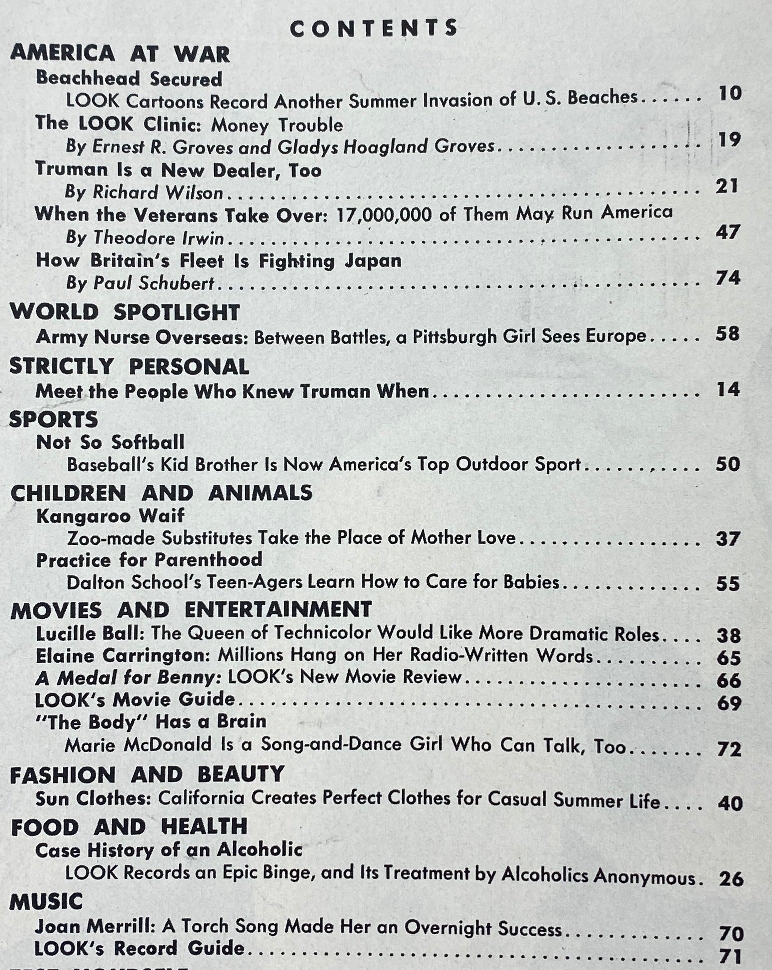 VTG Look Magazine June 26, 1945 When the Veterans Take Over