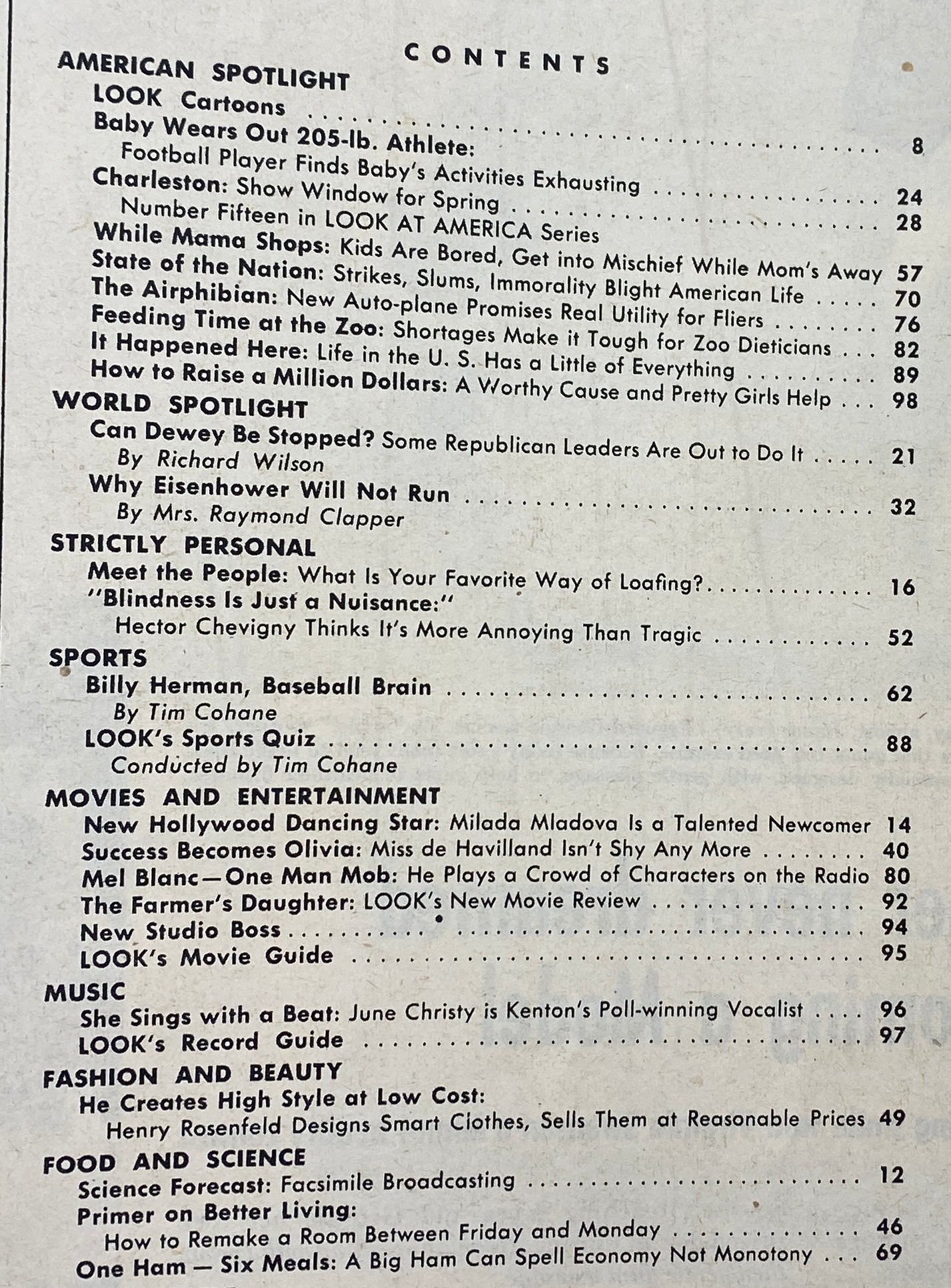 VTG Look Magazine March 18, 1947 General Dwight D. Eisenhower