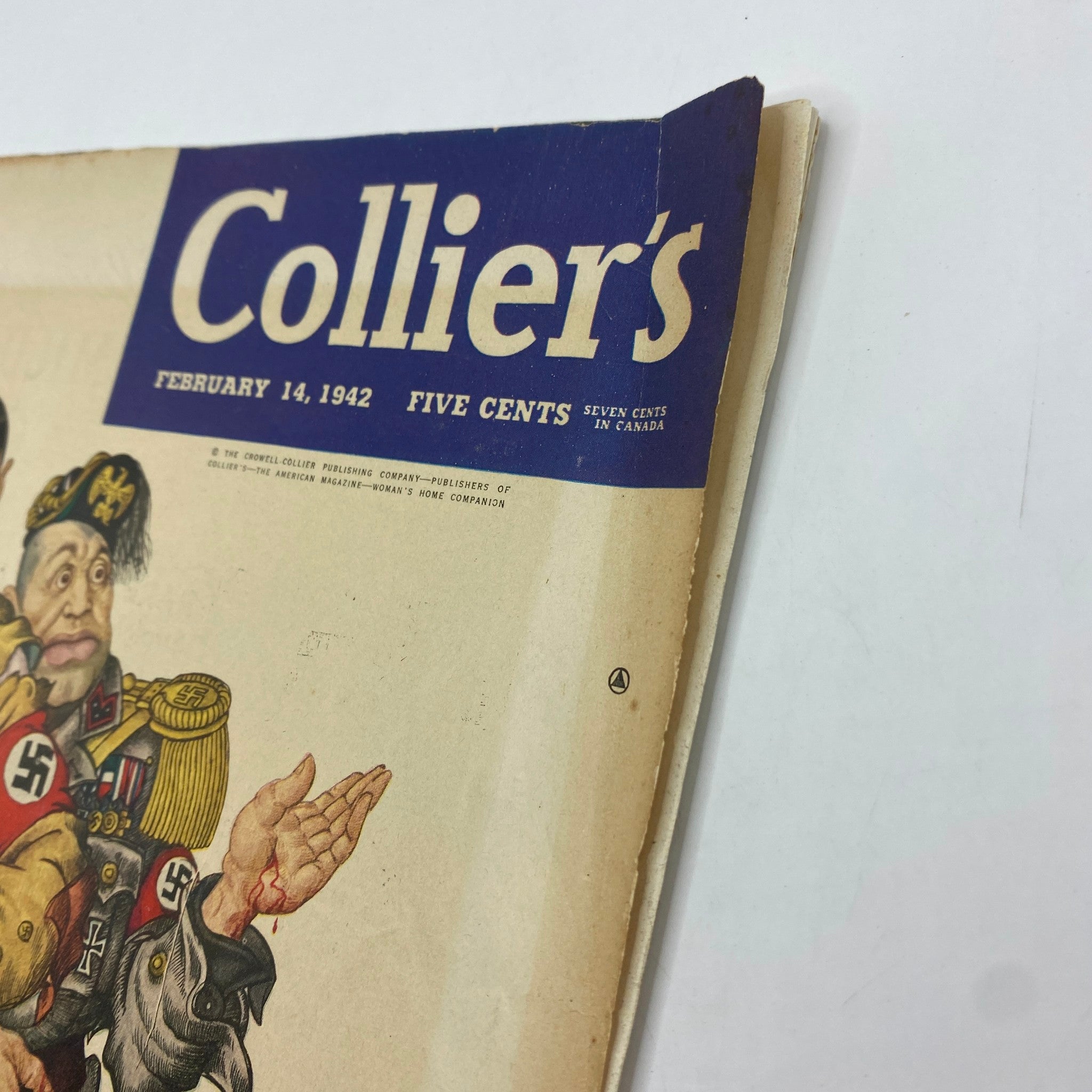 VTG Collier's Magazine February 14, 1942 Arthur Szyk Cover