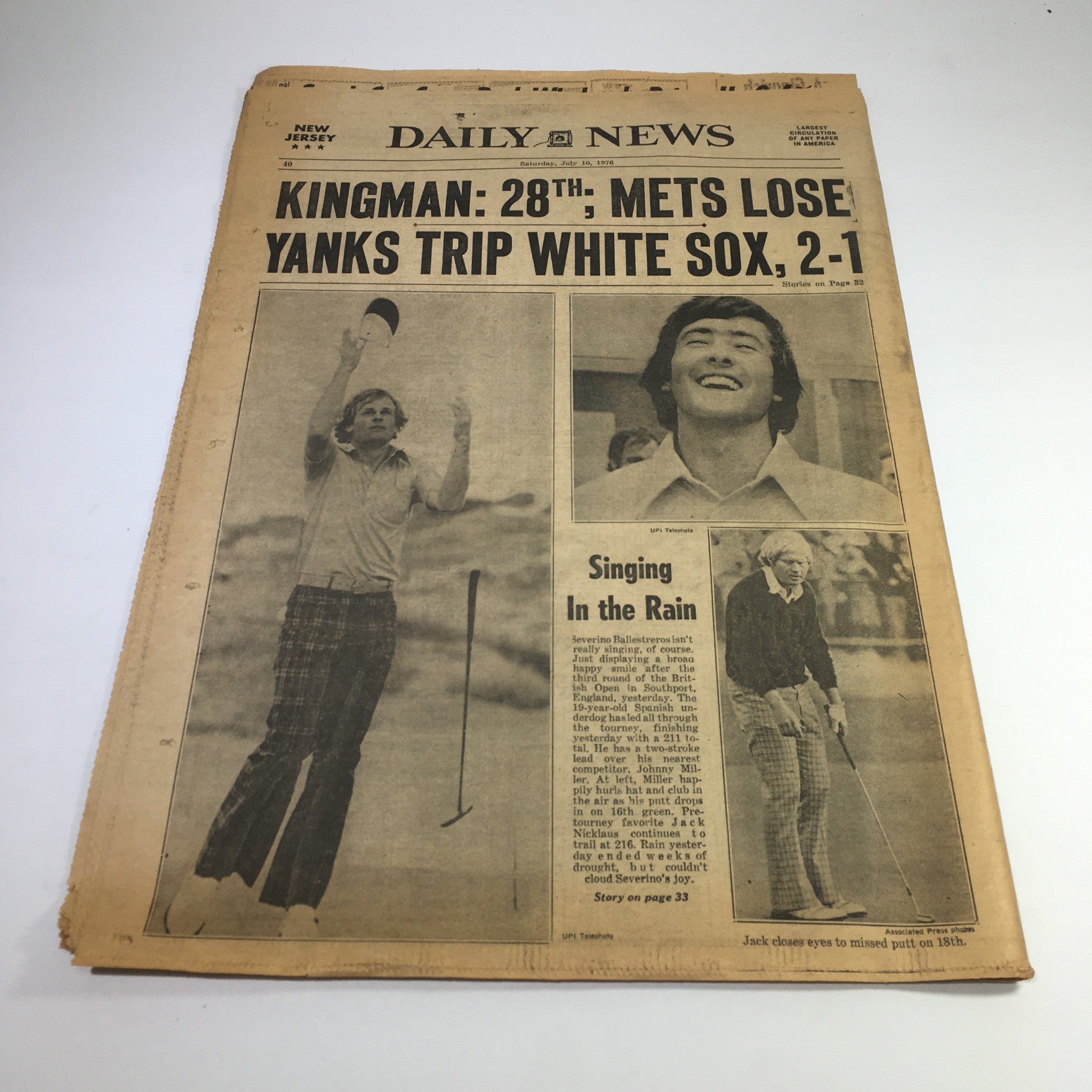 NY Daily News:7/10/76 Court Lifts School Closing; Queen Elizabeth Walks W/ Byrne