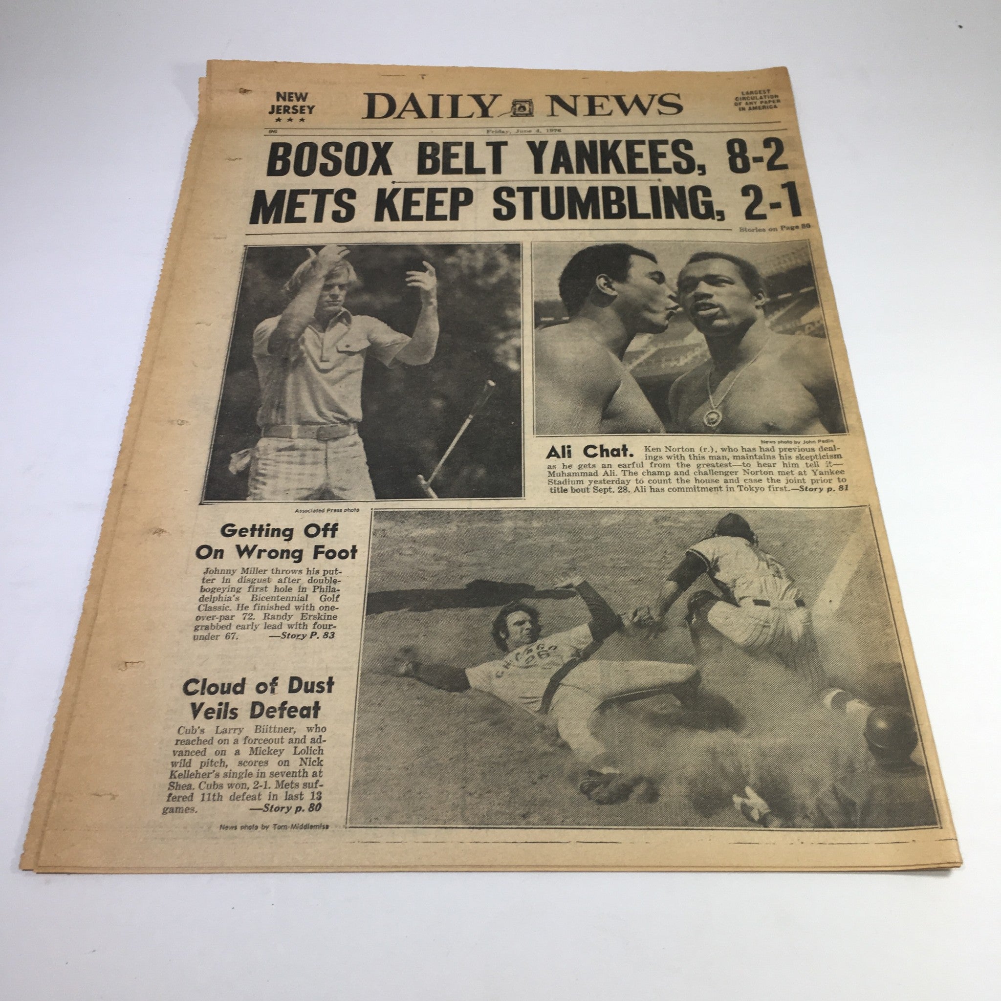 NY Daily News:6/4/76 Ronald Reagan Admits Goof On Troops Rites 4 Martha Mitchell