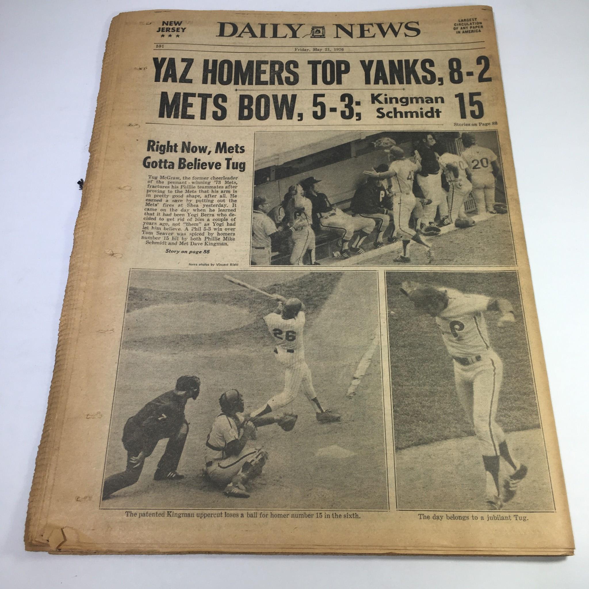 NY Daily News:5/21/76 Kenny Will Run If Drafted Or Accept VP Frank & Barbara