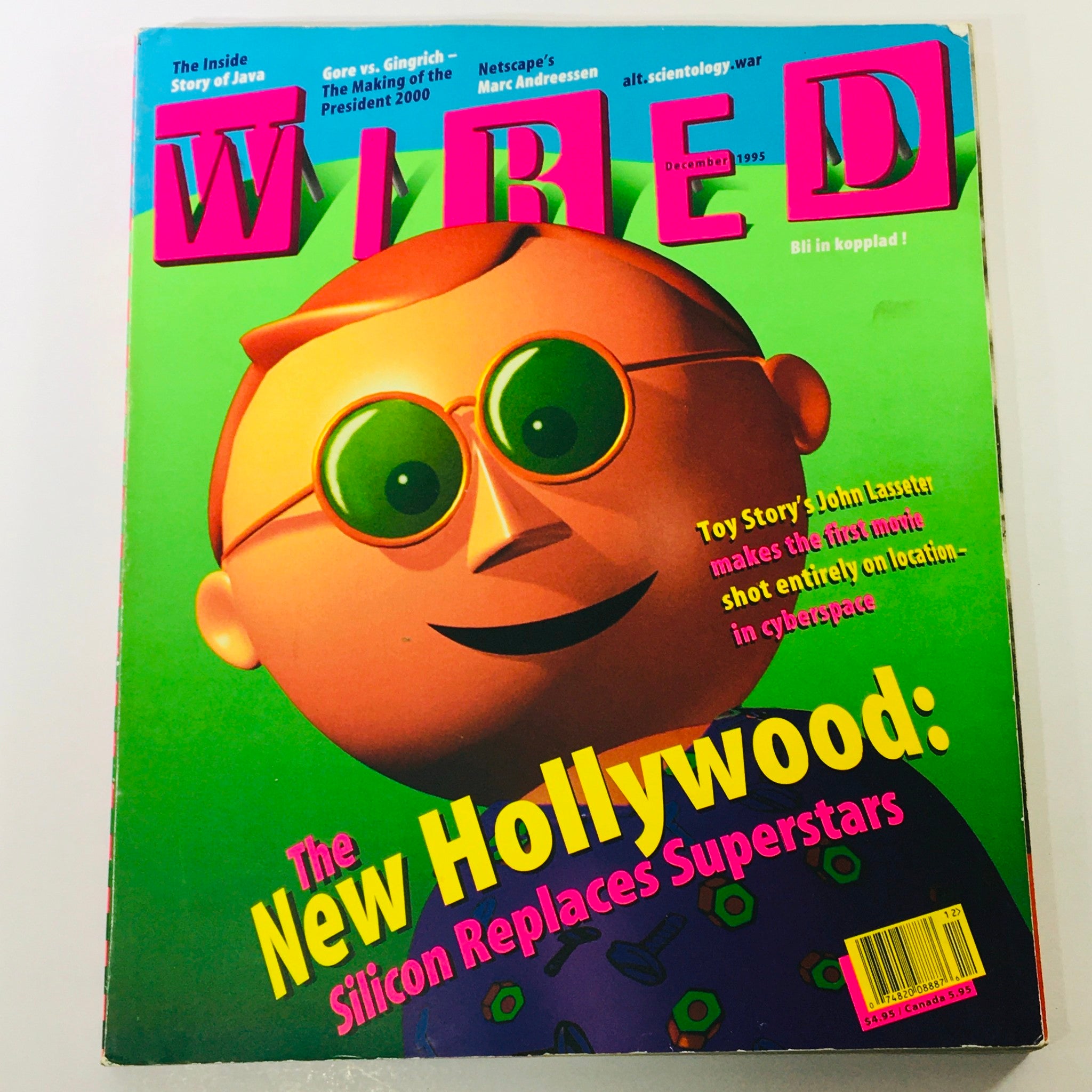 Wired Magazine December 1995 Vol 3 #12 Toy Story's John Lasseter in Cyberspace