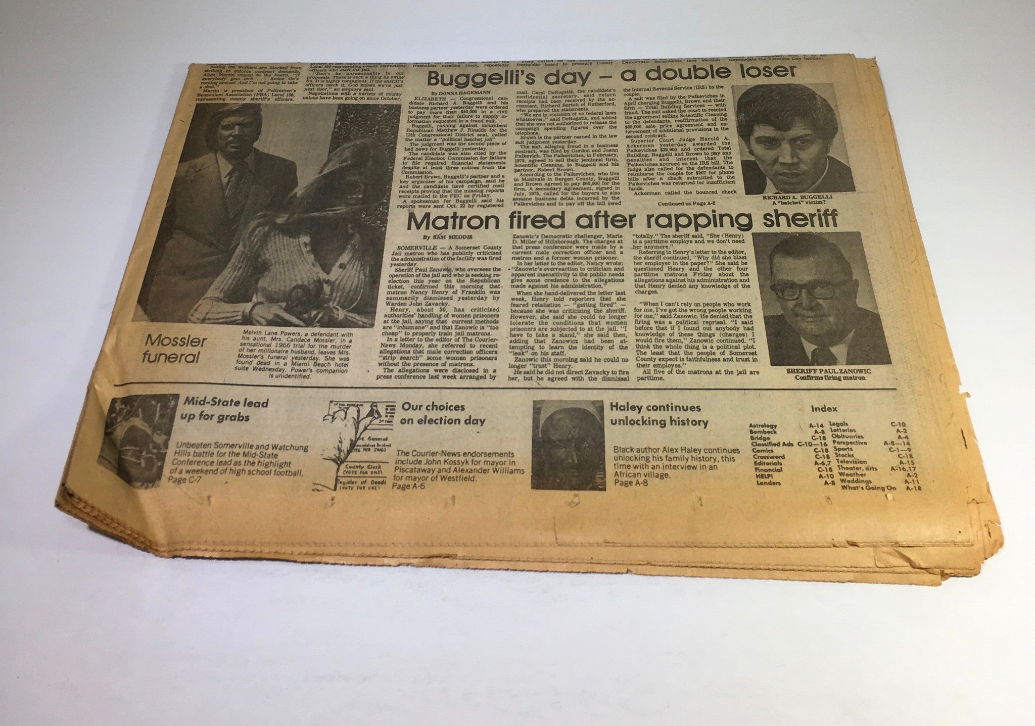 The Courier News:10/29/76 Ford's Campaign Cmte. Twin Deduct Exempt Outlay