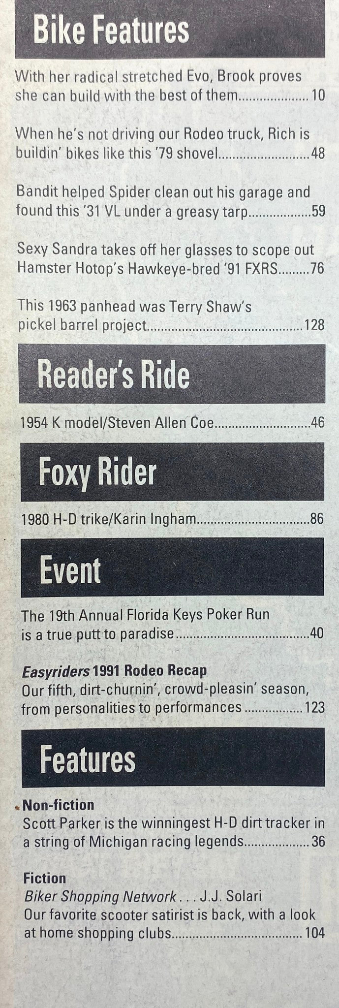 Easyriders Magazine April 1992 Paradise Party In The Florida Keys No Label