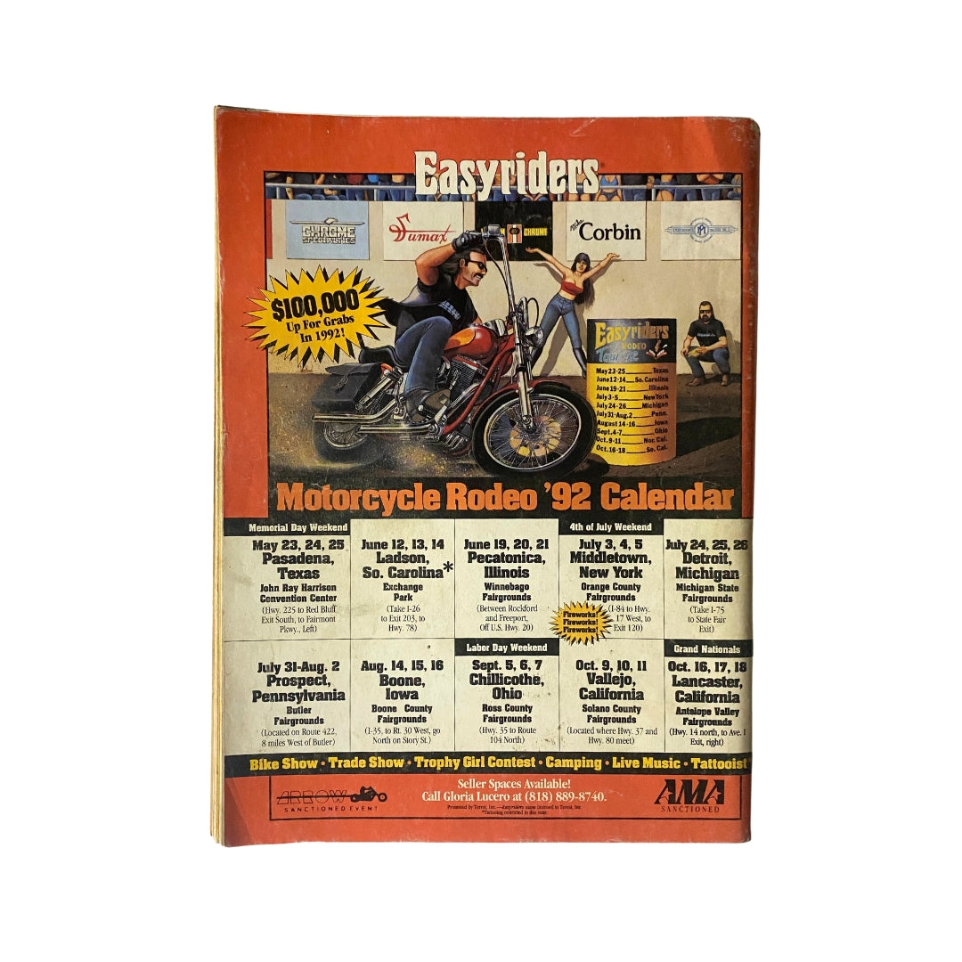 Easyriders Magazine July 1992 4th Annual Invitational Bike Tattoo Show No Label