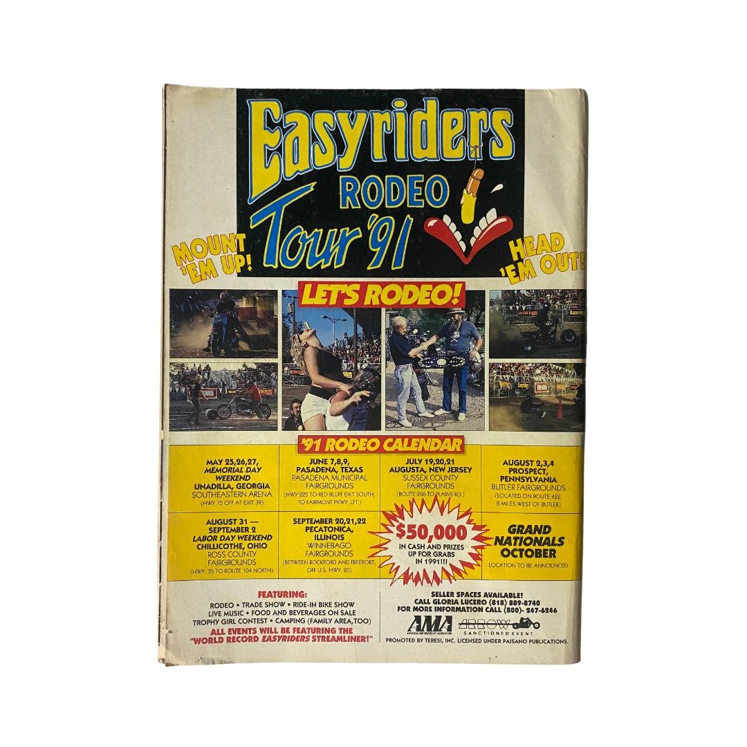 Easy Riders Rodeo Poster Easyriders Magazine July 1991 Collectible