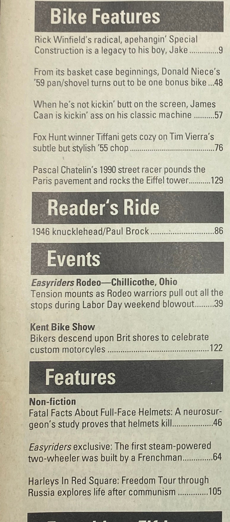 Easyriders Magazine February 1993 Highbars That Touch The Stars