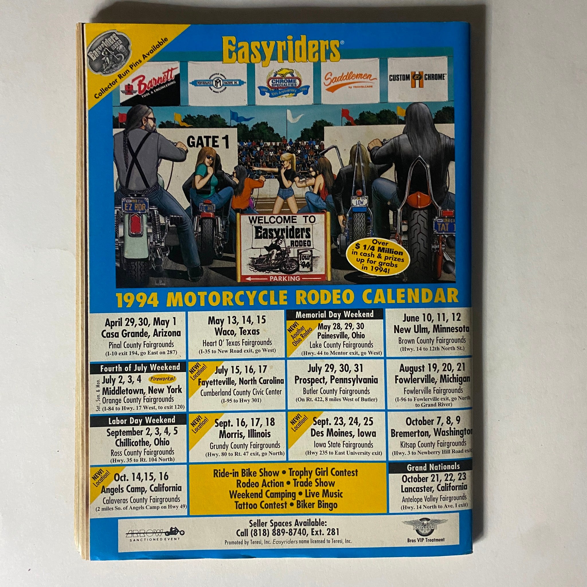 Easyriders Magazine September 1994 Building Sportsters in York, Pennsylvania