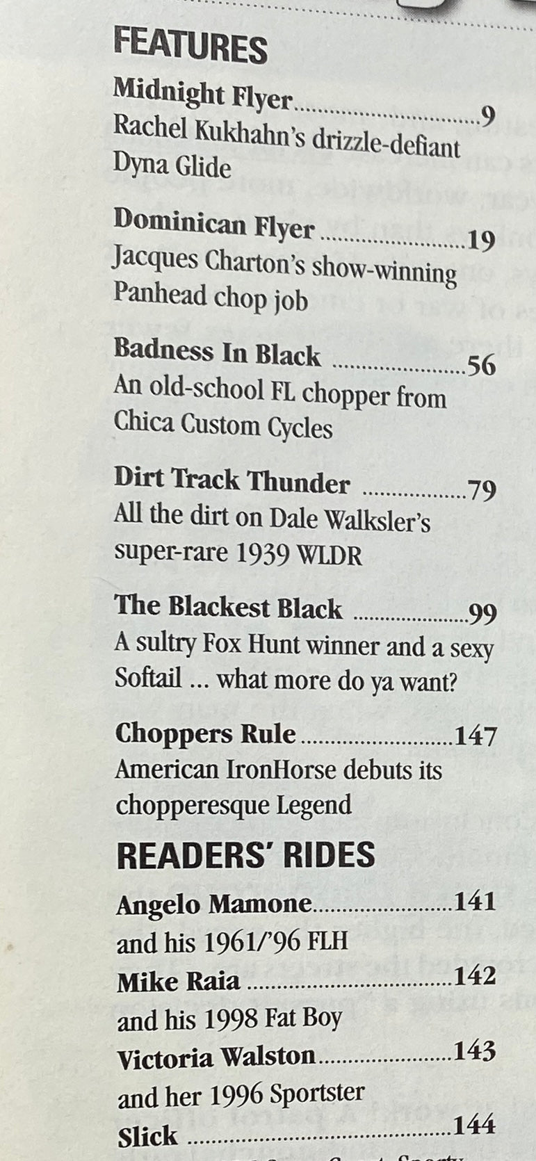 Easyriders Magazine August 2000 The Top 10 Chica Chopper No Label