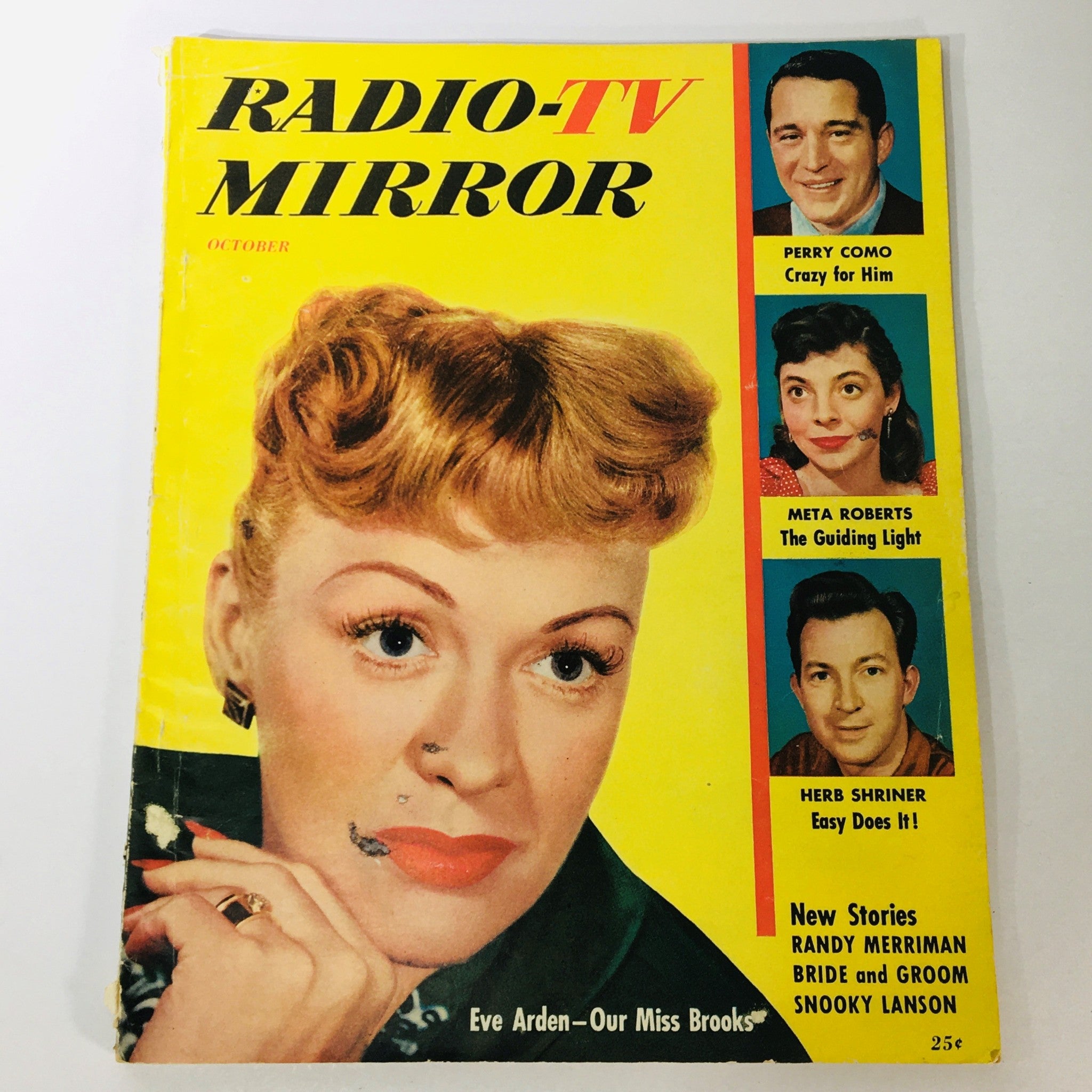 VTG Radio-TV Mirror Magazine October 1953 Eva Arden, Perry Como, Meta Roberts