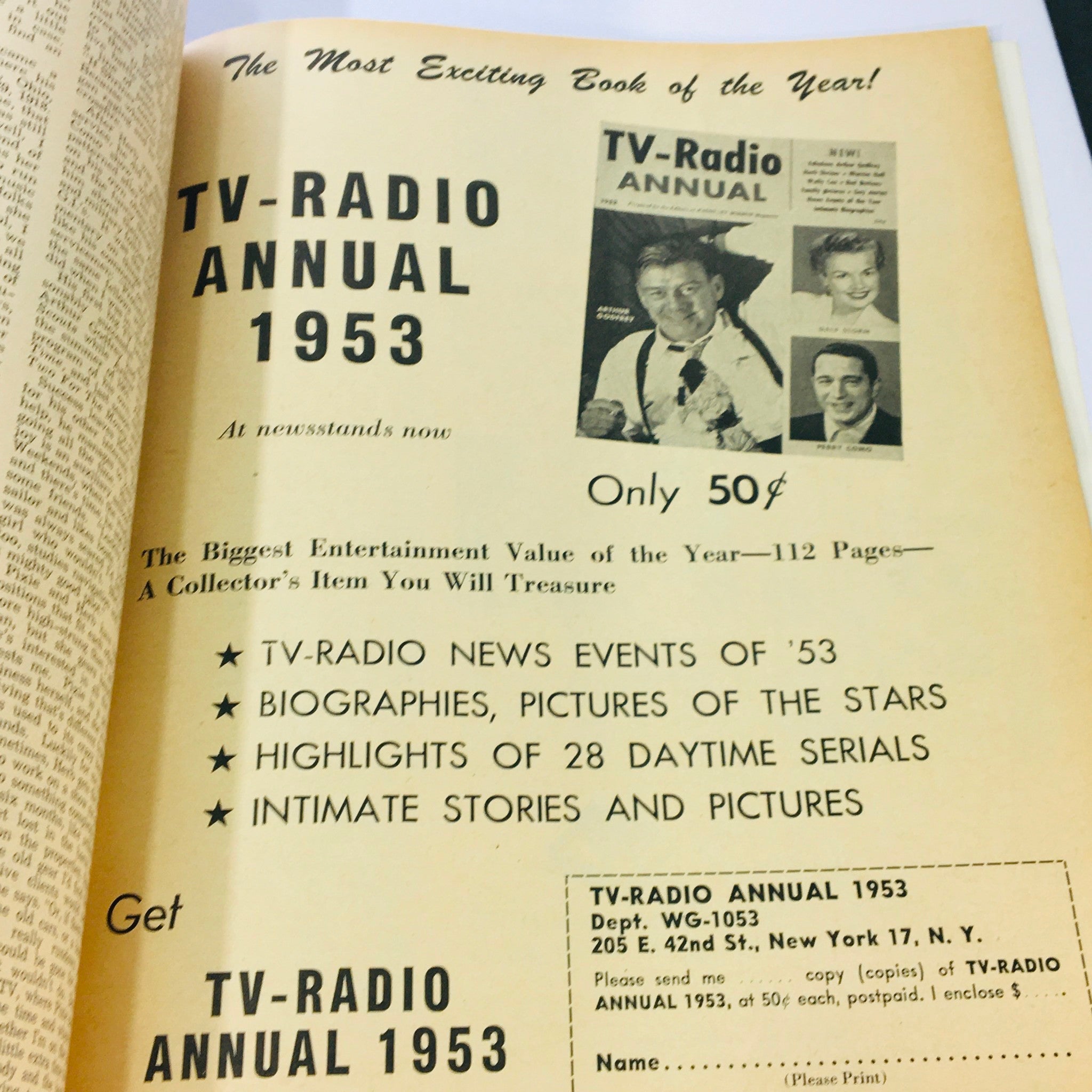 VTG Radio-TV Mirror Magazine October 1953 Eva Arden, Perry Como, Meta Roberts