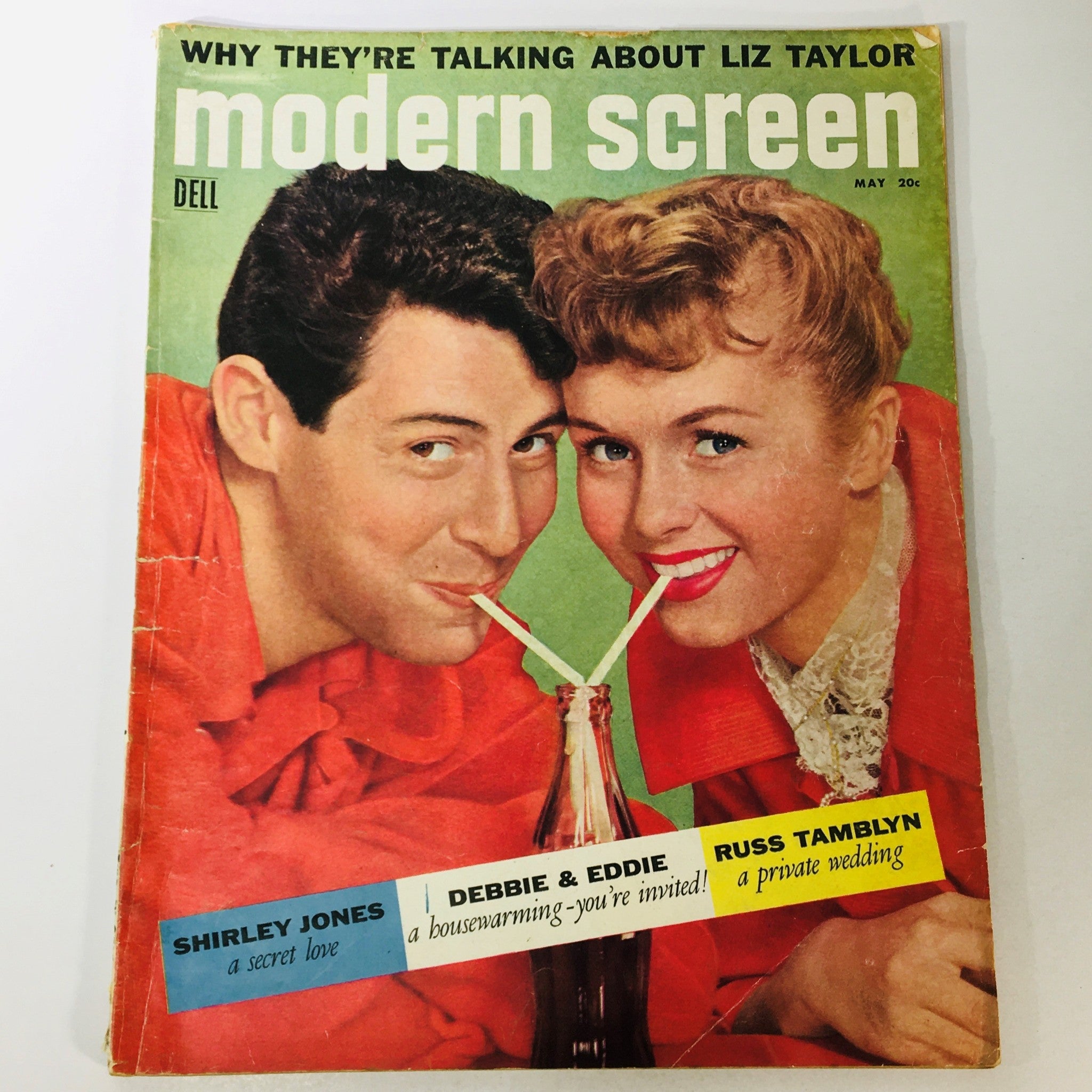 VTG Modern Screen Magazine May 1956 Shirley Jones, Debbie & Eddie, Russ Tamblyn