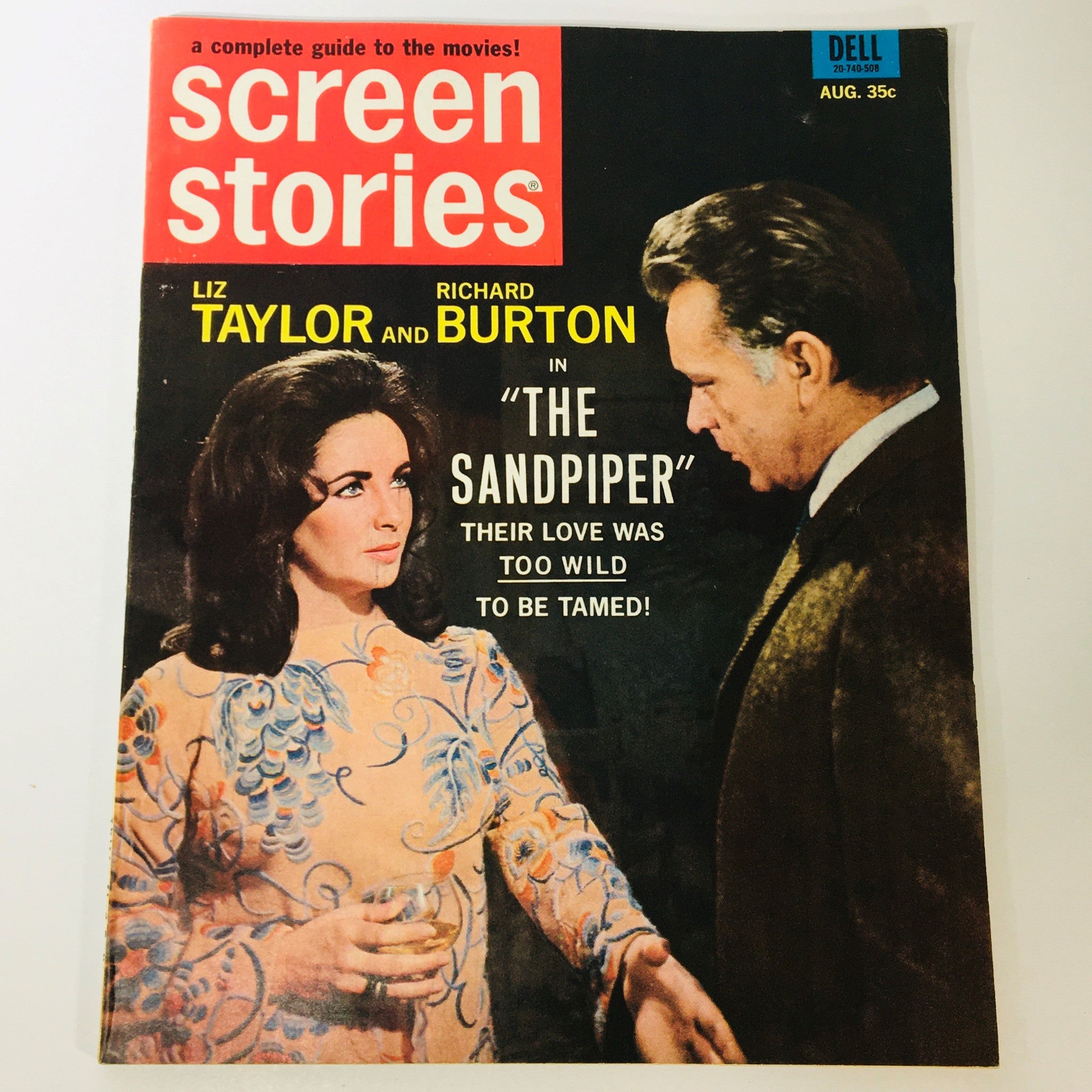 VTG Screen Stories Magazine August 1965 Liz Taylor, Richard Burton