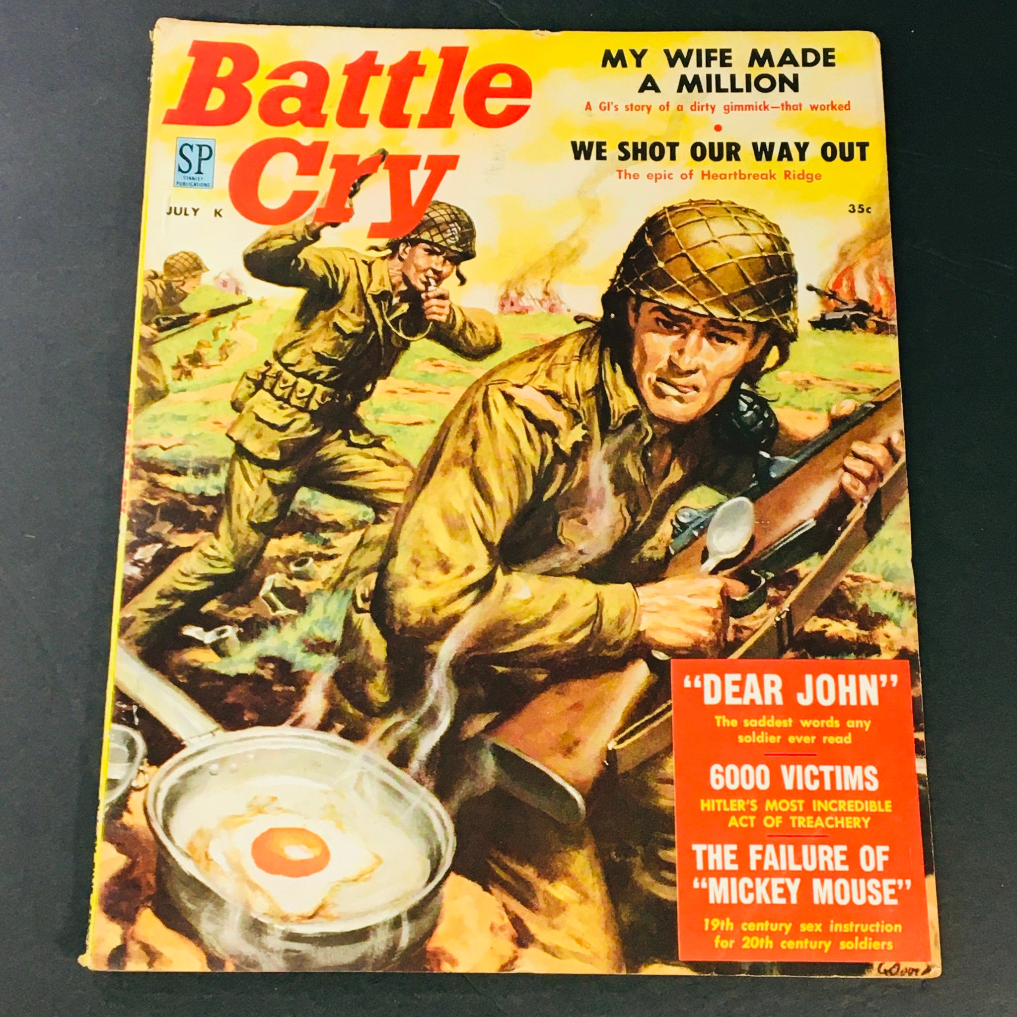 VTG Battle Cry Magazine July 1958 My Wife Made A Million, We Shot Our Way Out