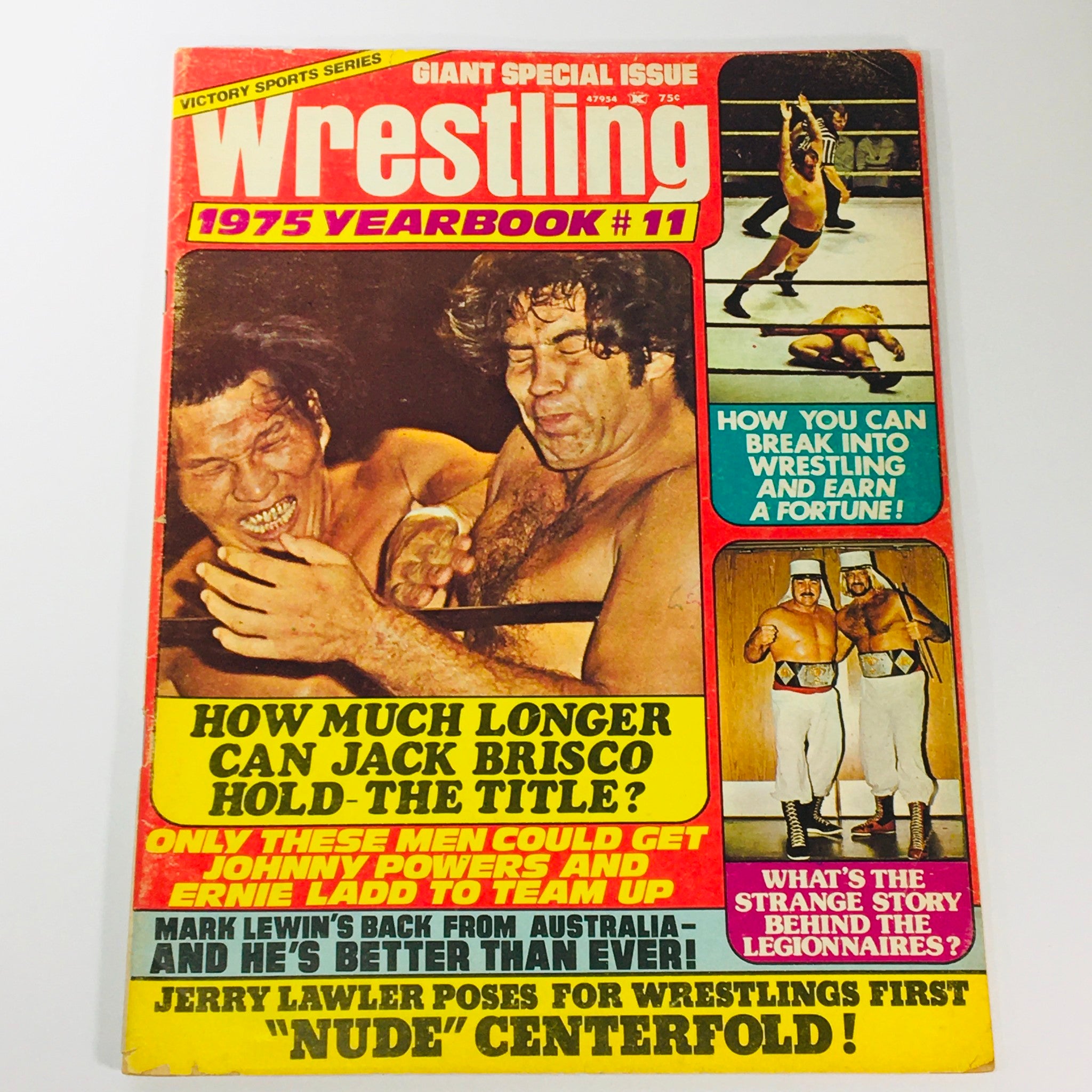 VTG Wrestling Yearbook Magazine 1975 #11 Jack Brisco, Mark Lewin, Jerry Lawler