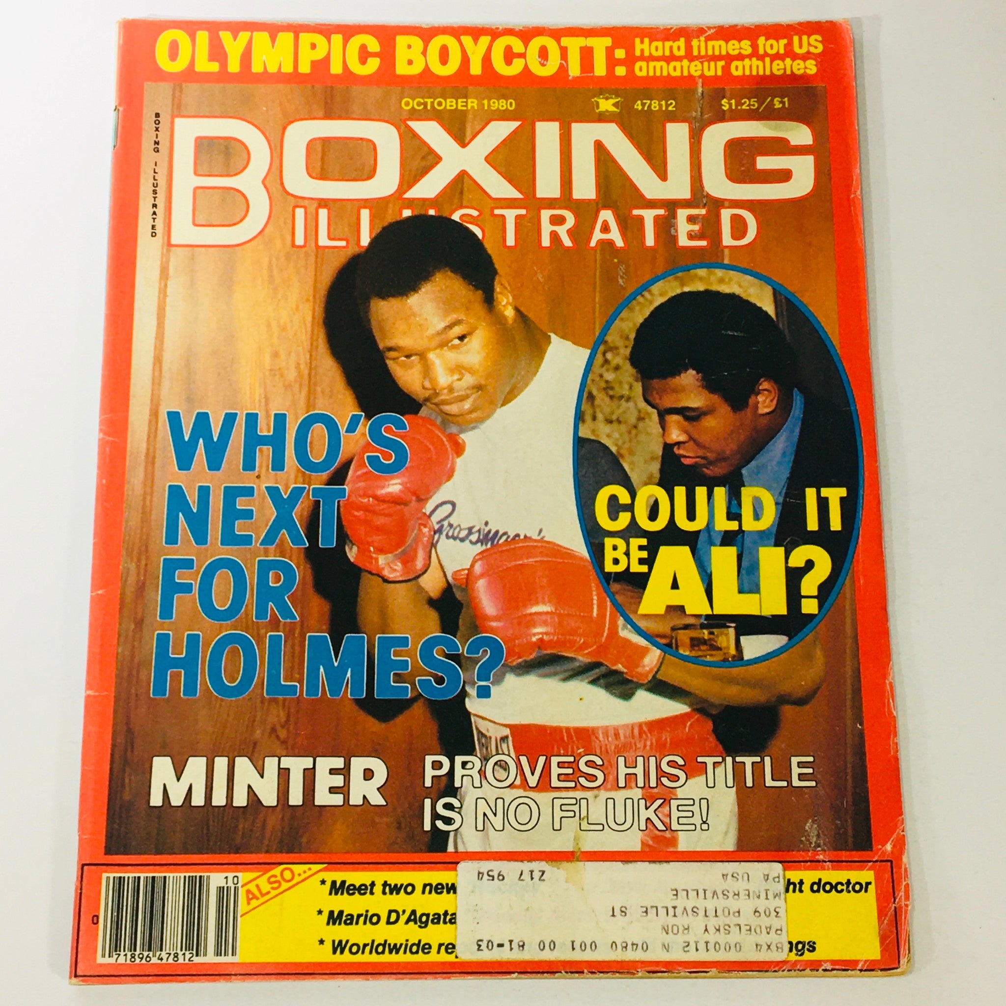 VTG Boxing Illustrated Magazine October 1980 Larry Holmes, Muhammad Ali