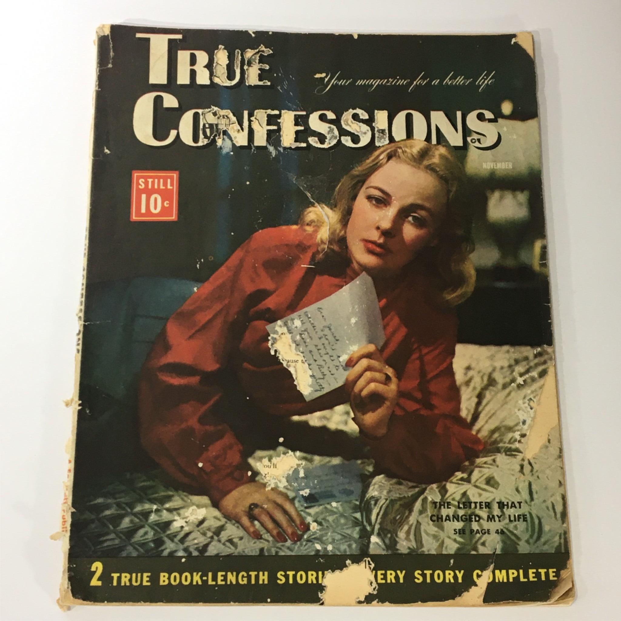 VTG True Confessions Magazine November 1946 2 True Book-Length Complete Stories