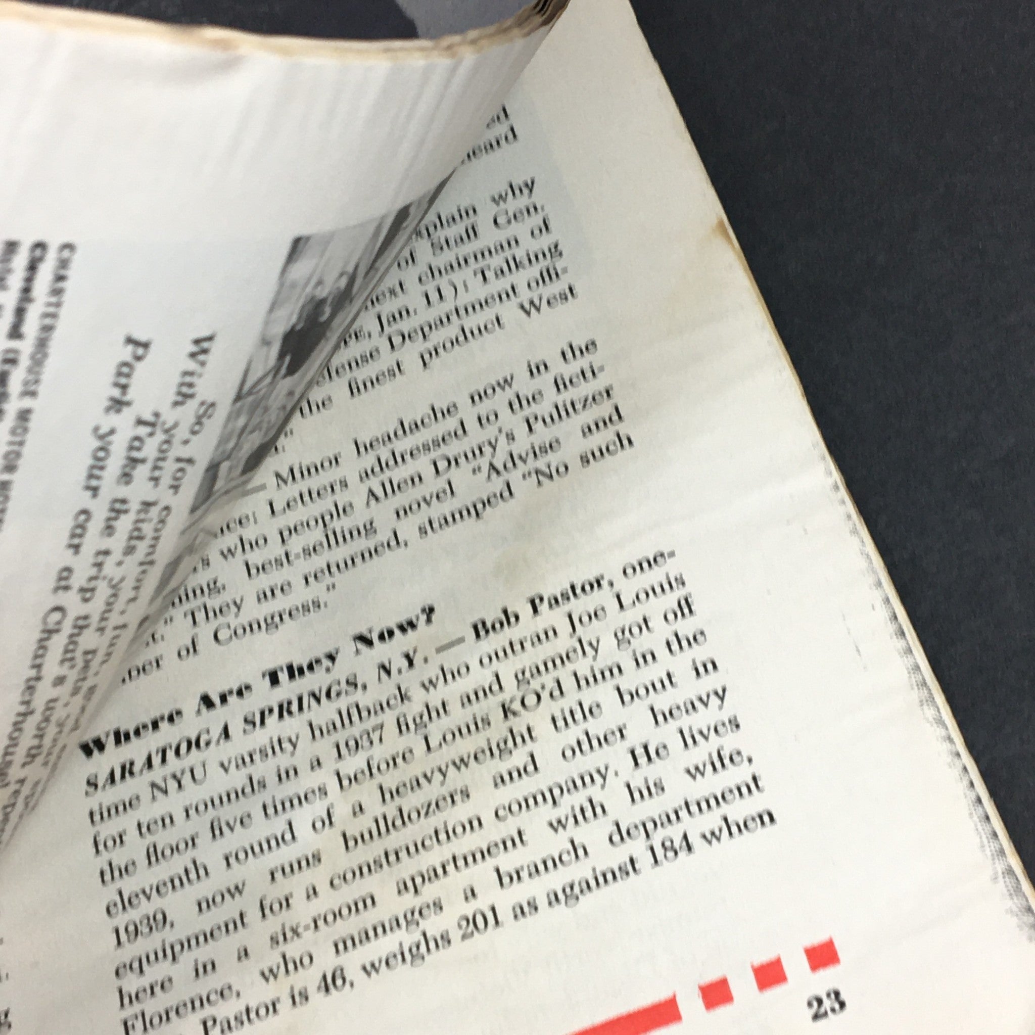 Interior page of VTG Newsweek Magazine June 20 1960 showcasing text and graphics, illustrating the magazine's article content.