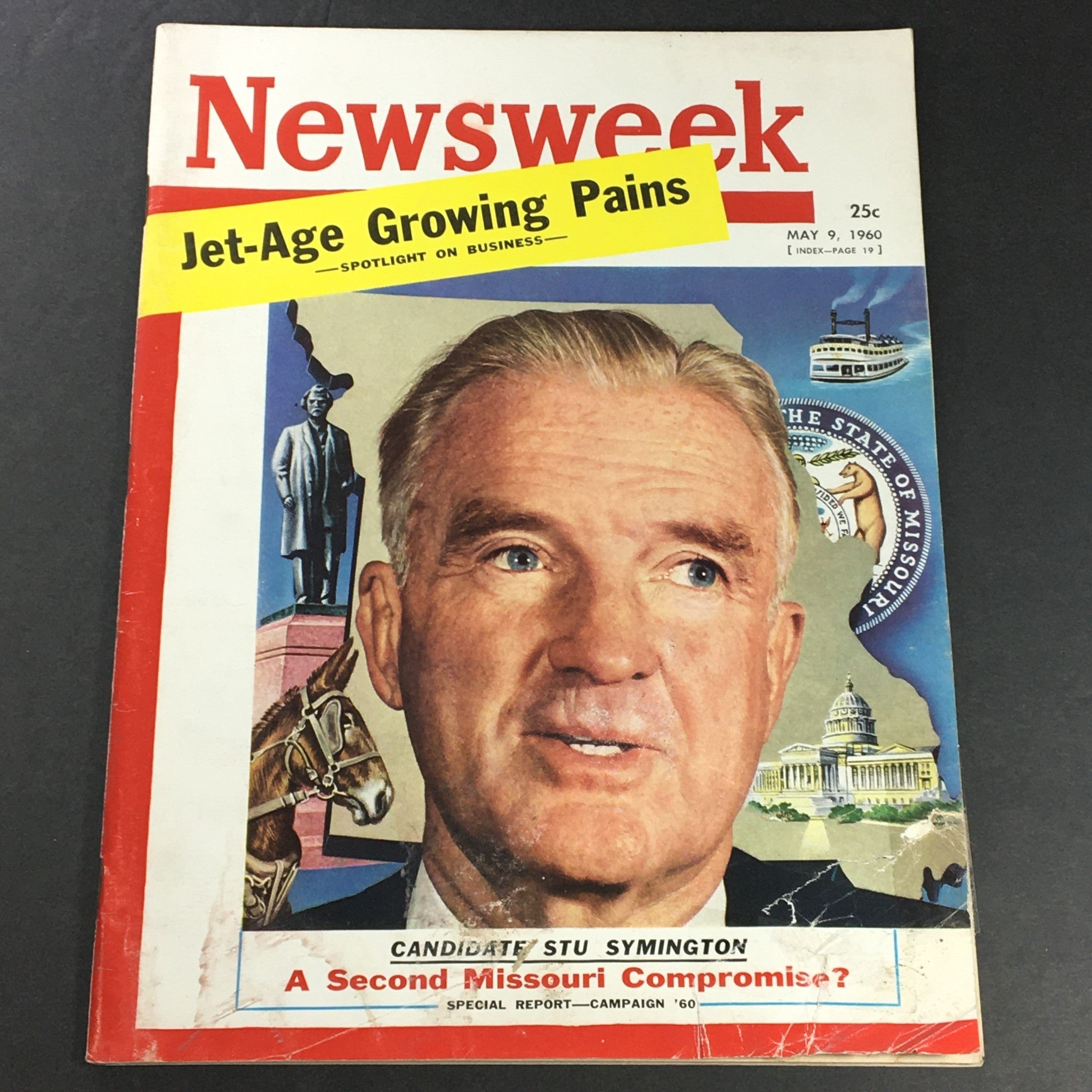 VTG Newsweek Magazine May 9 1960 Candidate Stu Symington, Newsstand