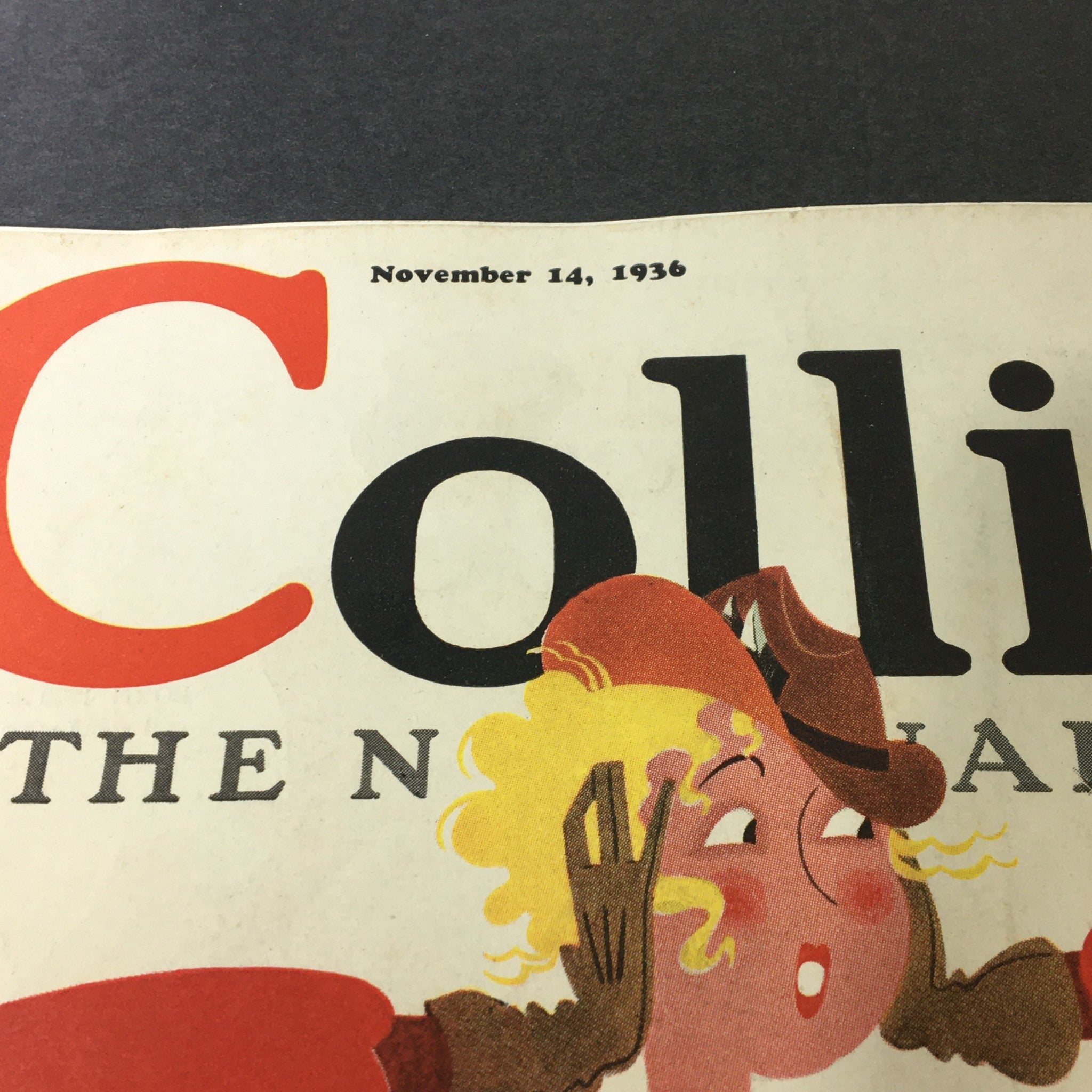 VTG Collier's Magazine November 14 1936 Frederick Hazlitt Brennan, Newsstand