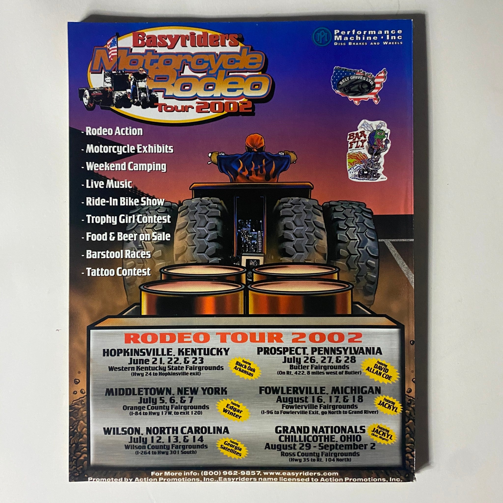Easy Riders Rodeo Poster Easyriders Magazine June 2002 Issue #348