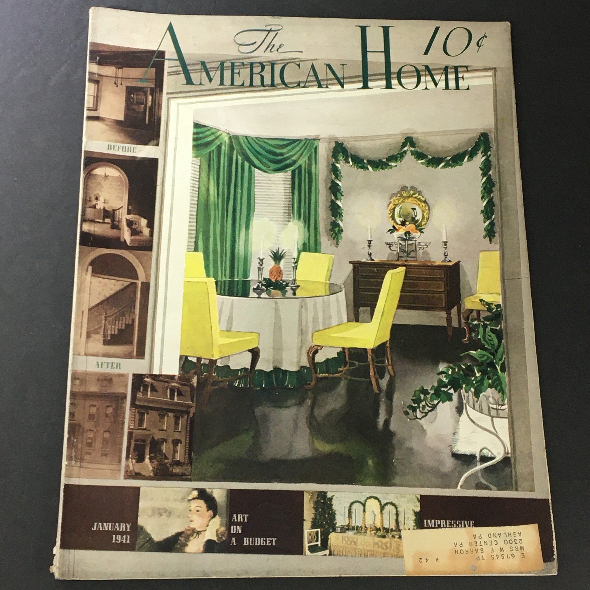 VTG The American Home January 1941 Vol XXV #2 Things Mother's Want for Christmas