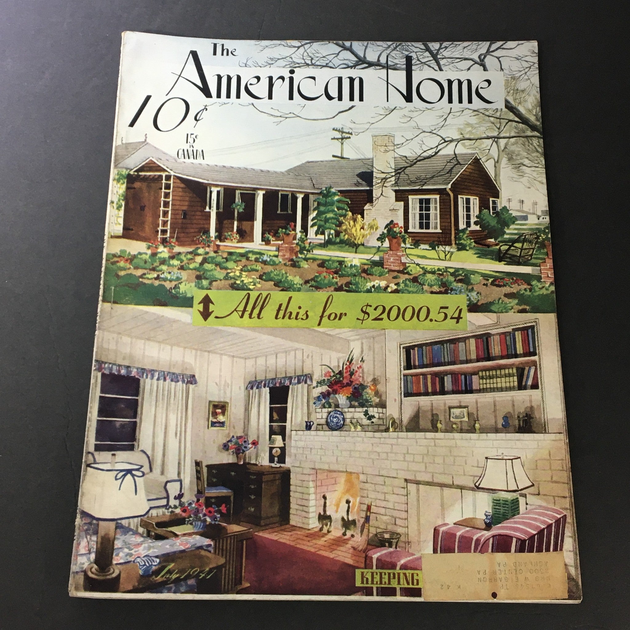 VTG The American Home July 1941 Vol XXVI #2 The Digger Uppers & Putter-Inners