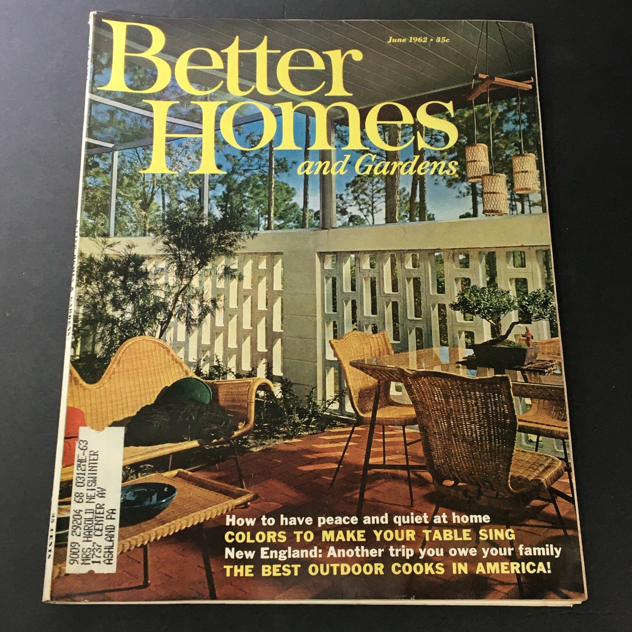 VTG Better Homes & Garden June 1962 The Best Outdoor Cooks In America