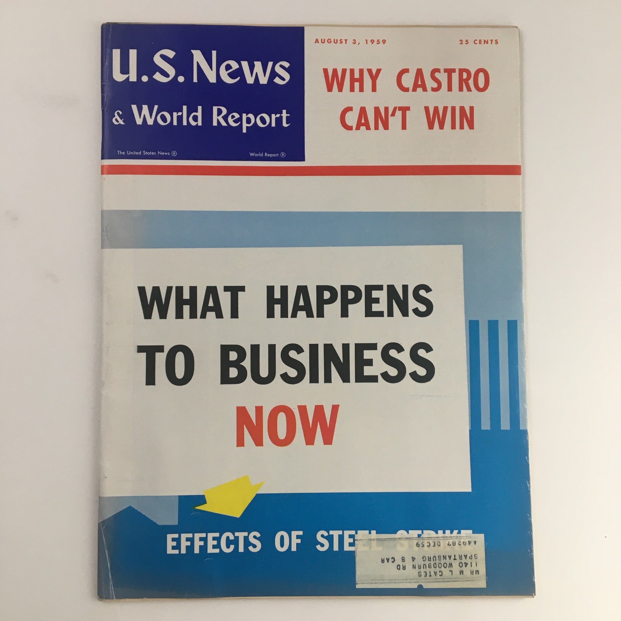 VTG U.S. News & World Report August 3 1959 What Happens to Business Now