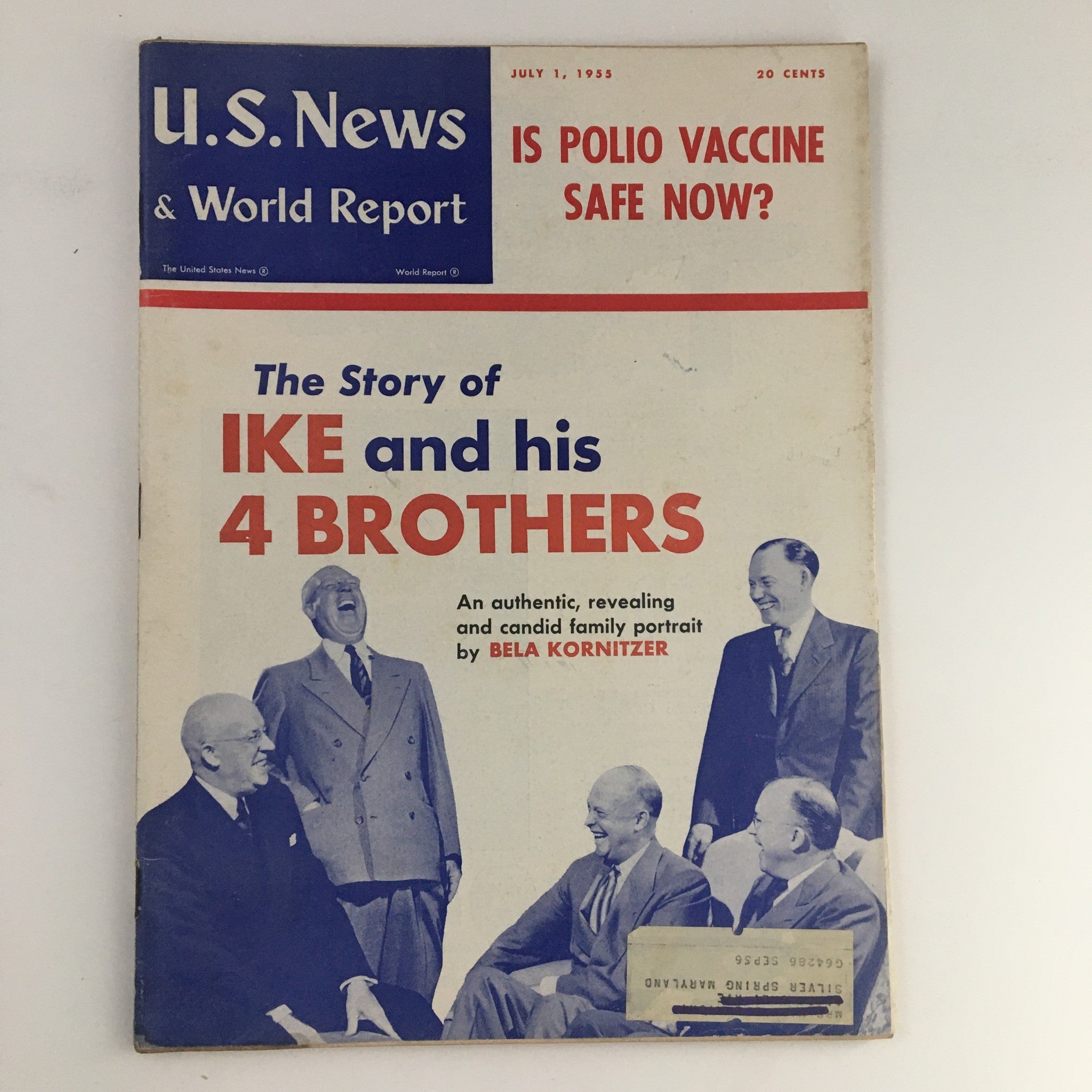 VTG U.S. News & World Report July 1 1955 The Story of Ike and his 4 Brothers