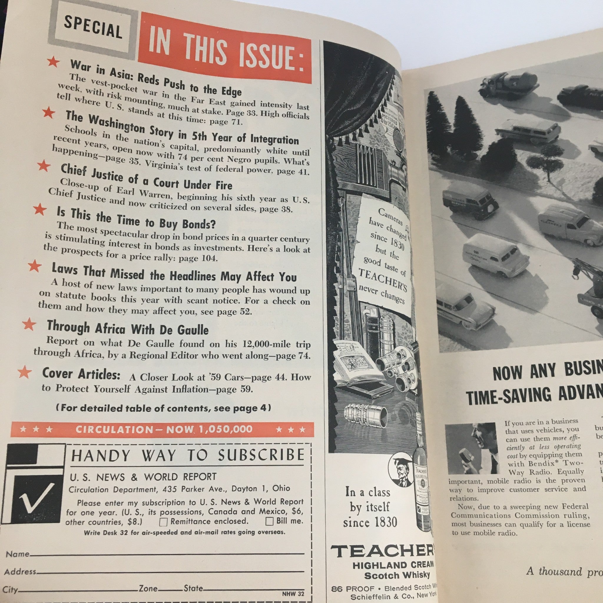 VTG U.S. News & World Report September 1958 Protect Yourself Against Inflation