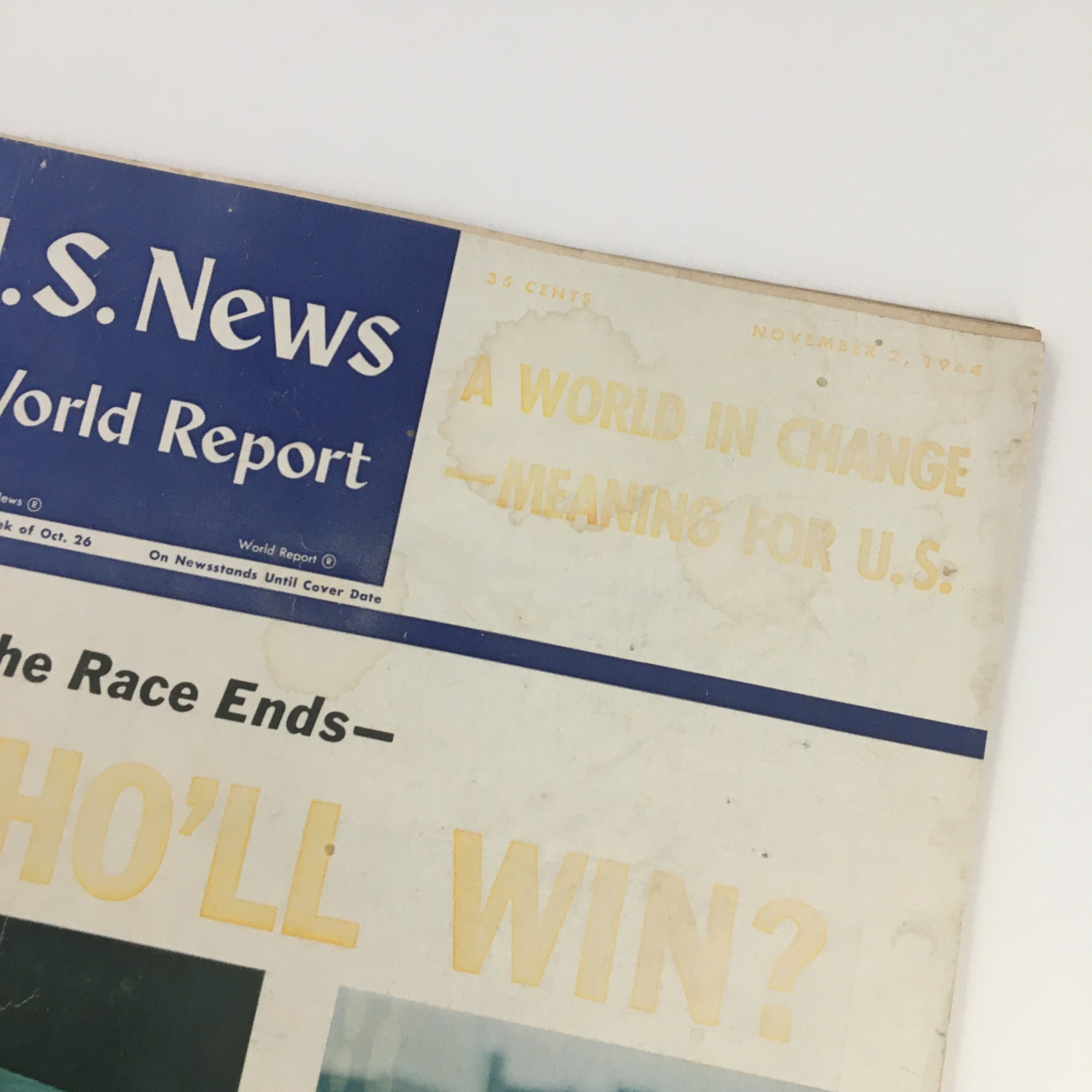 VTG U.S. News & World Report November 2 1964 Lyndon B. Johnson & Barry Goldwater