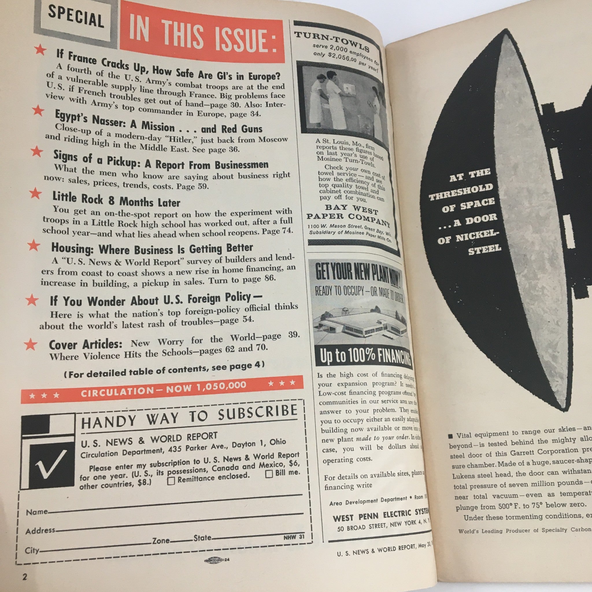 VTG U.S. News & World Report May 30 1958 Where Violence Hits The World