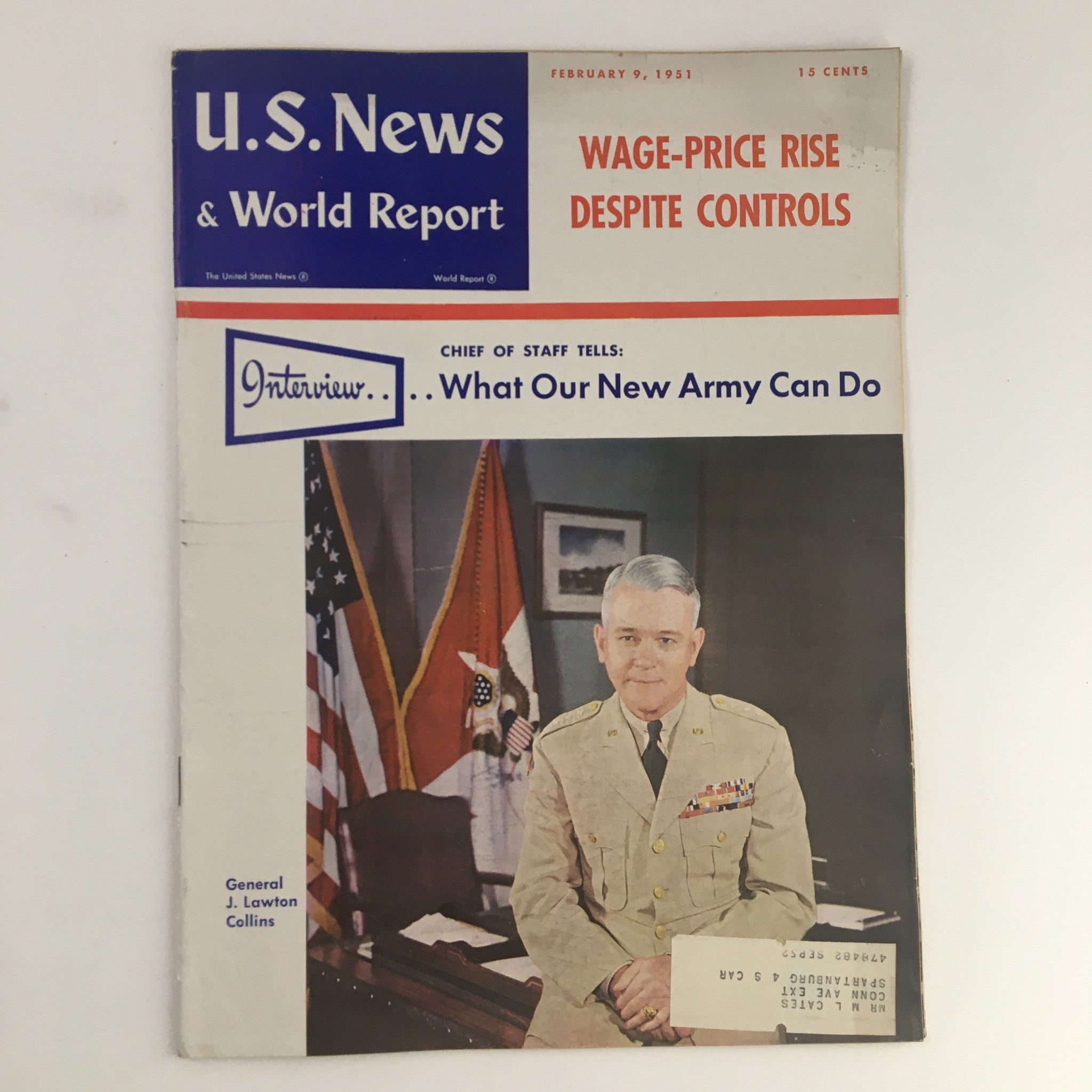 VTG U.S. News & World Report February 9 1951 General J. Lawton Collins