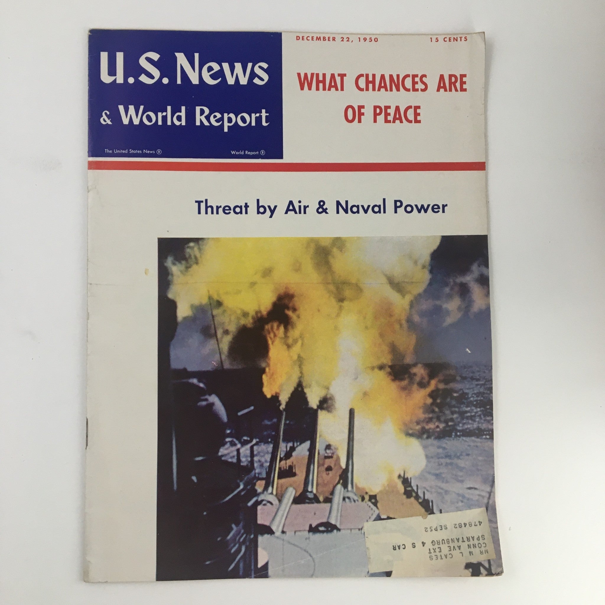 VTG U.S. News & World Report December 22 1950 Threat by Air and Naval Power