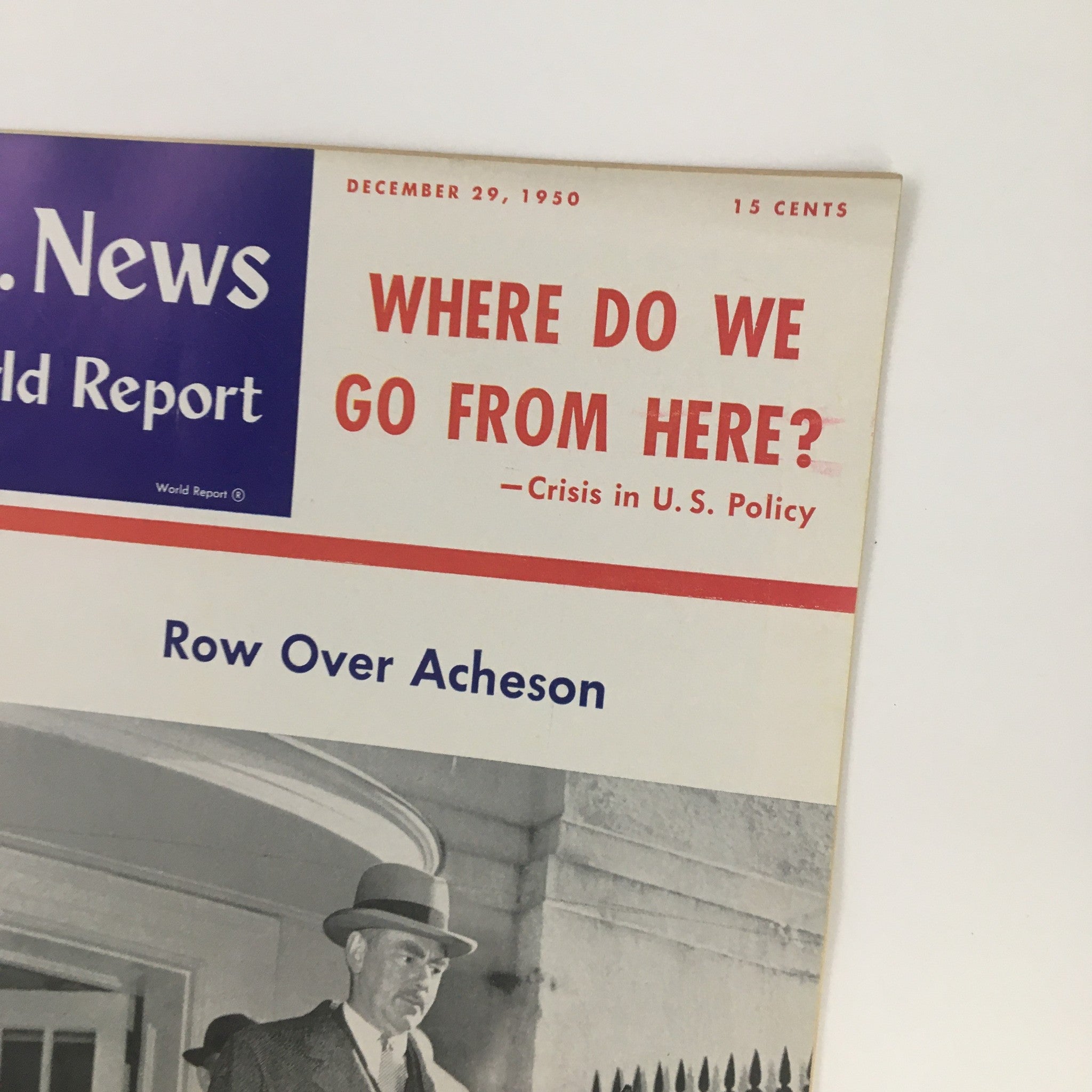 VTG U.S. News & World Report December 29 1950 Dean Acheson Leaving White House