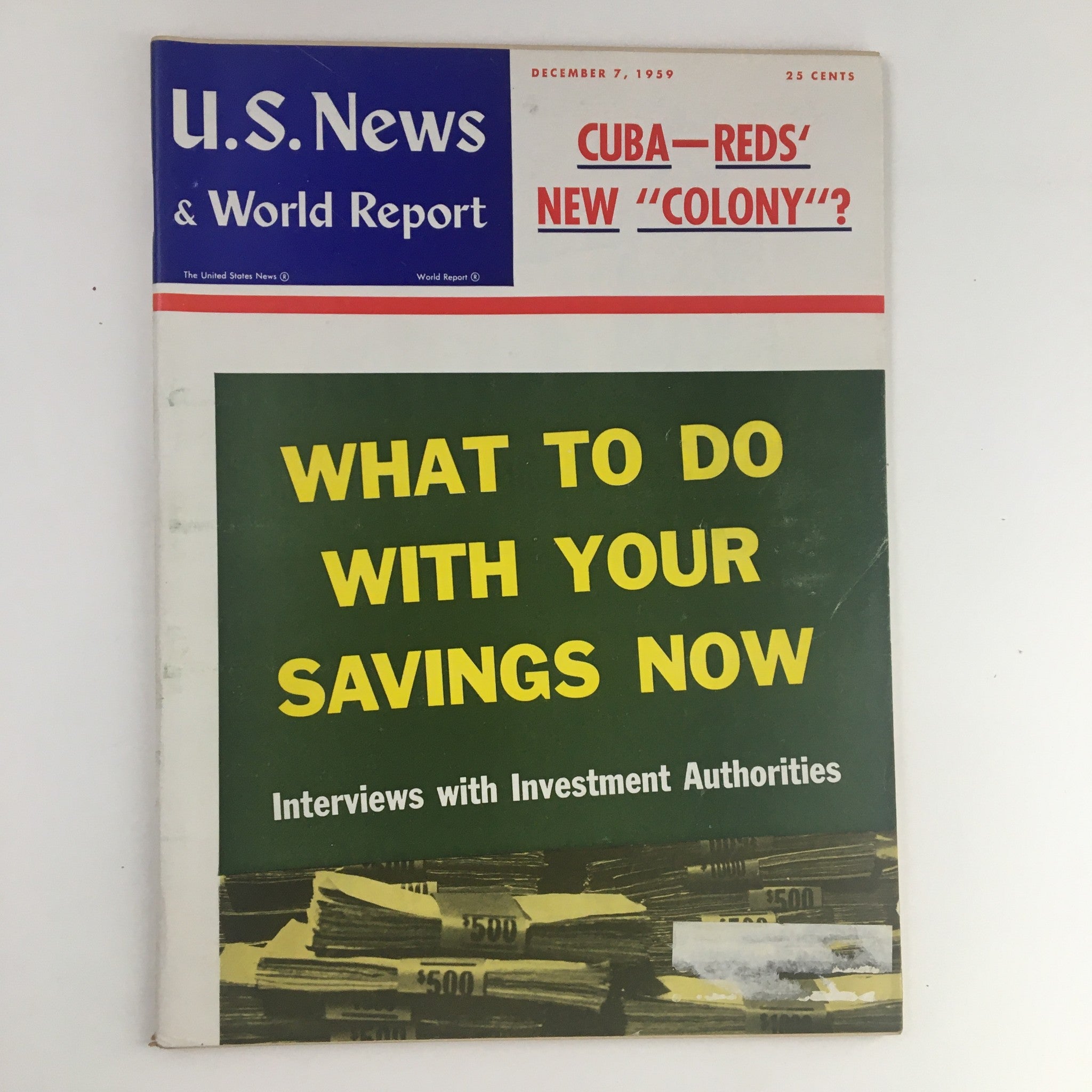 VTG U.S. News & World Report December 7 1959 What To Do With Your Savings