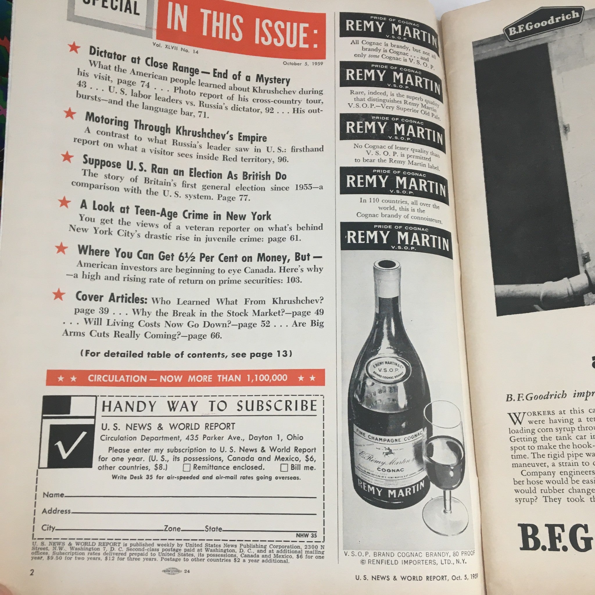 VTG U.S. News & World Report October 5 1959 Why The Break in the Stock Market