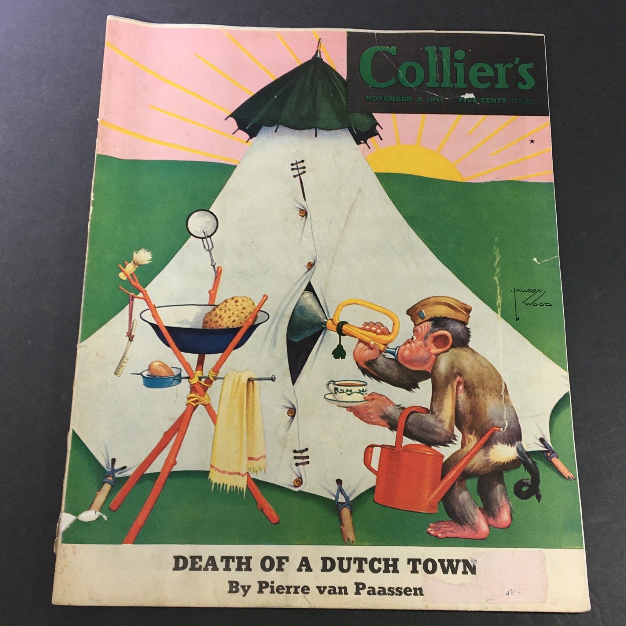 VTG Collier's Magazine November 8 1941 Death of a Dutch Town Pierre van Paassen