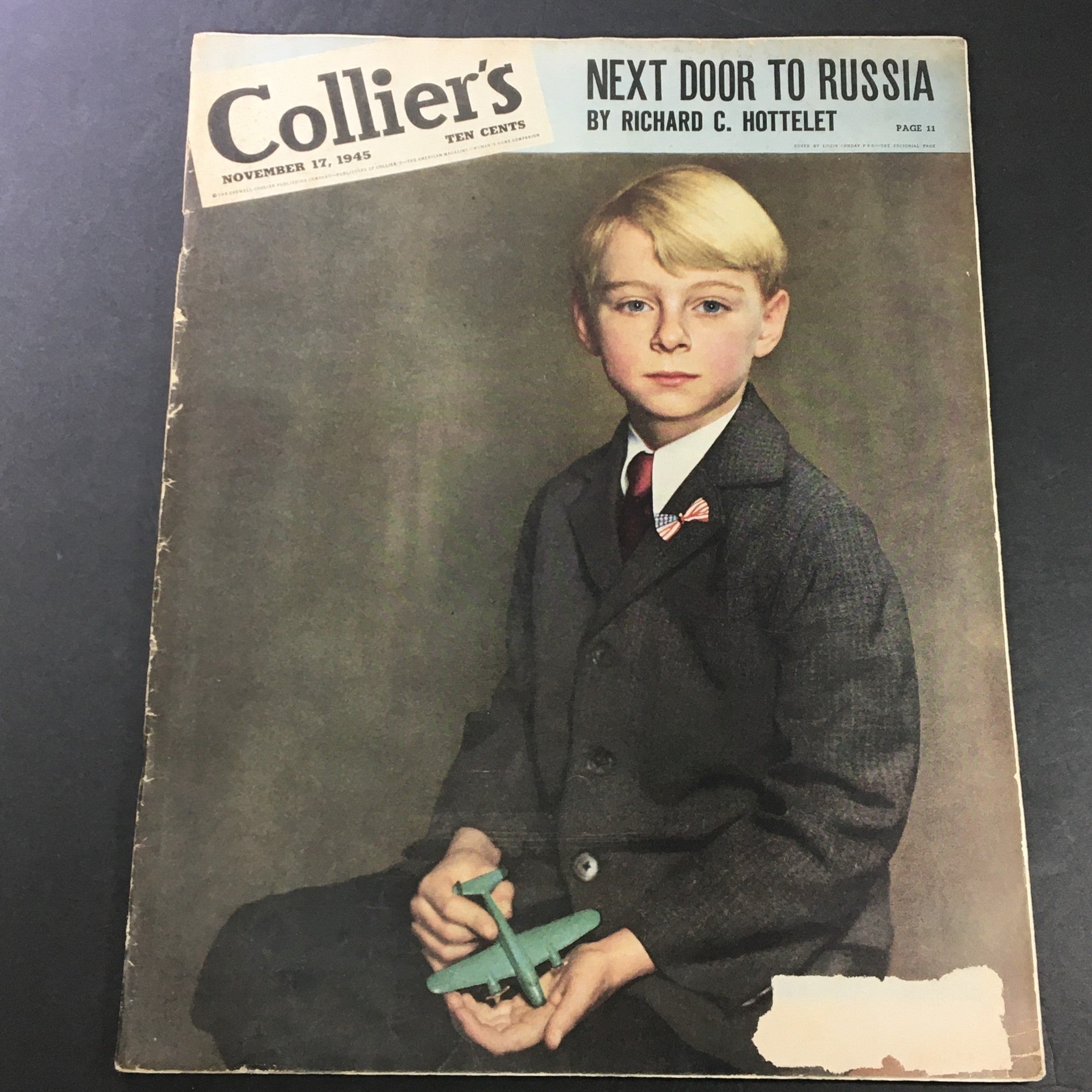 VTG Collier's Magazine November 17 1945 Next Door to Russia by Richard Hottelet