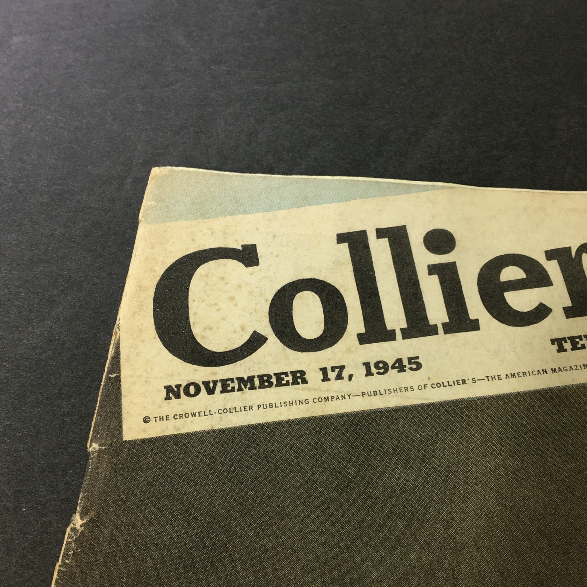 VTG Collier's Magazine November 17 1945 Next Door to Russia by Richard Hottelet