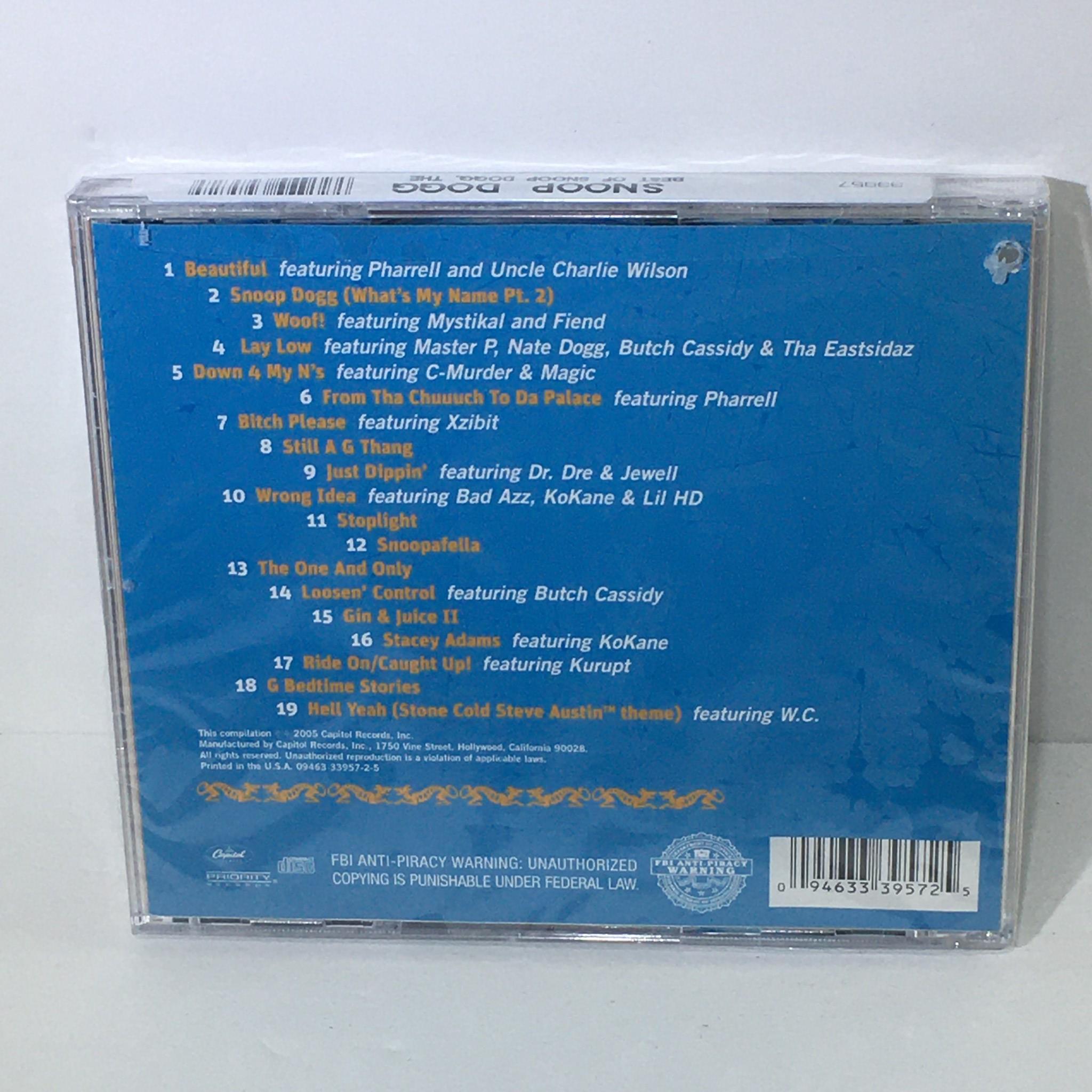 The Best of Snoop Dogg Music Audio CD Factory Sealed