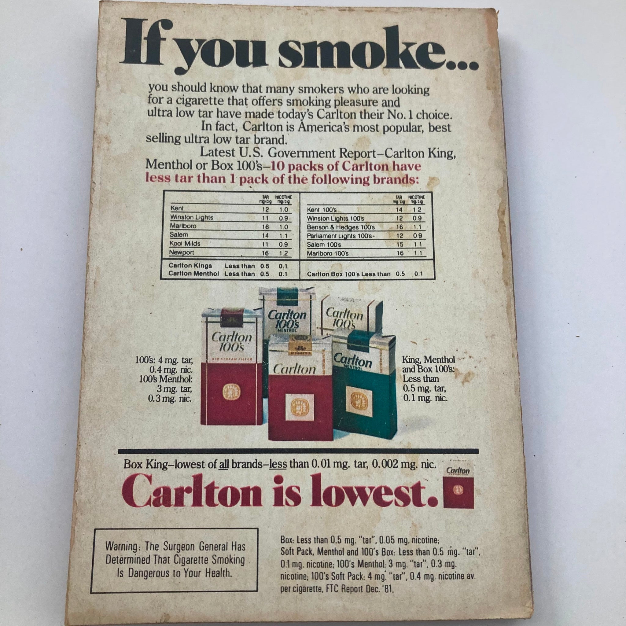 TV Guide Magazine May 7 1983 featuring the cast of 'Silver Spoons'. Back cover advertisement for Carlton cigarettes displays their low tar options and related smoking data, emphasizing Carlton's position as a leading ultra-low tar brand.